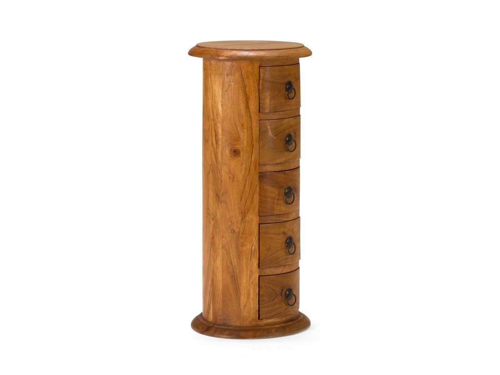 massivum Kommode Rundschrank Texas natur (1 St)