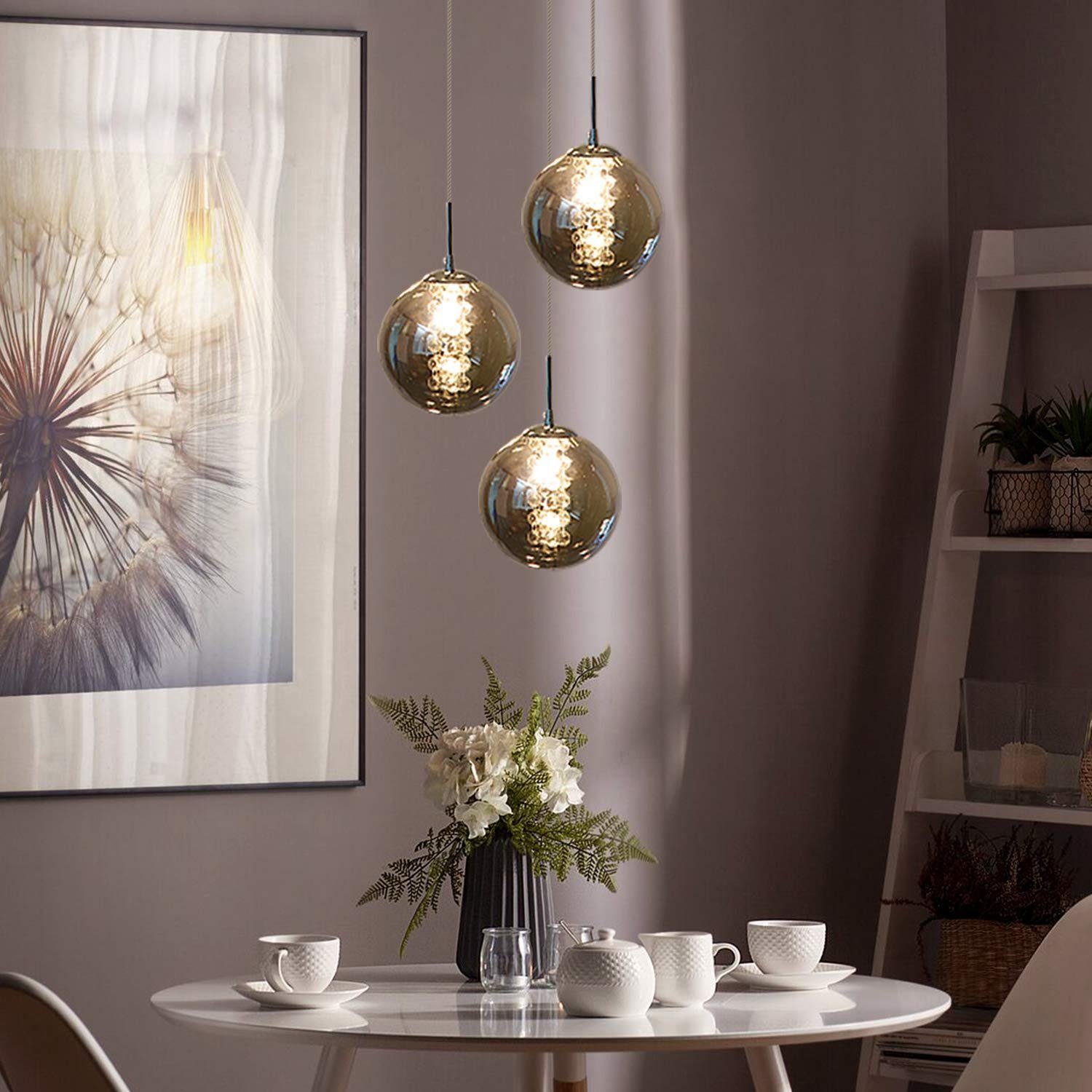 Küchenlampe Hängend ZMH Pendelleuchte Pendellampe Esszmmer Weß