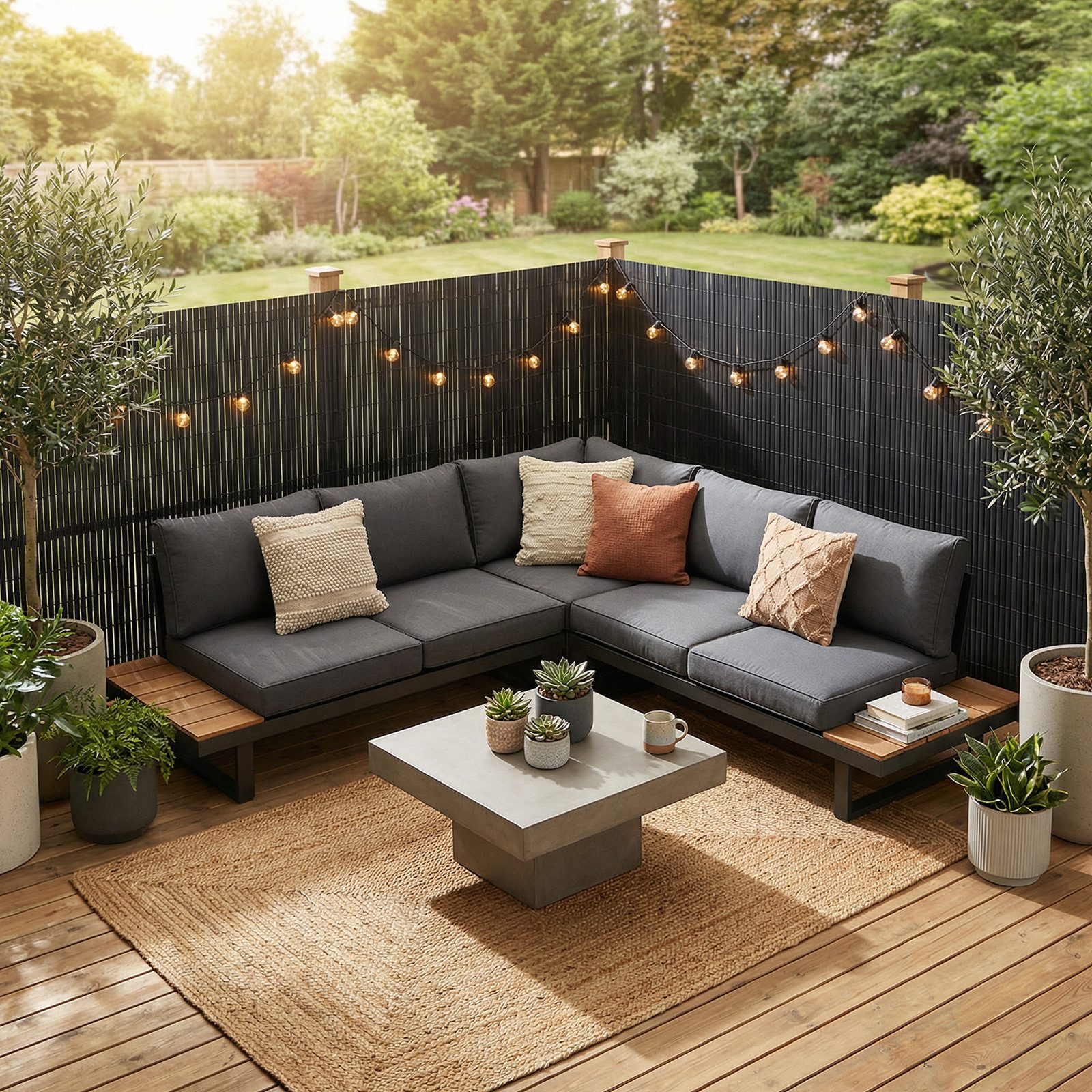 Sekey Balkonsichtschutz PVC Sichtschutzmatte mit Abschlussleiste & Kabelbindern ohne Bohren Windschutz, Wasserdicht, UV-Beständig für Balkon Garten Terrasse