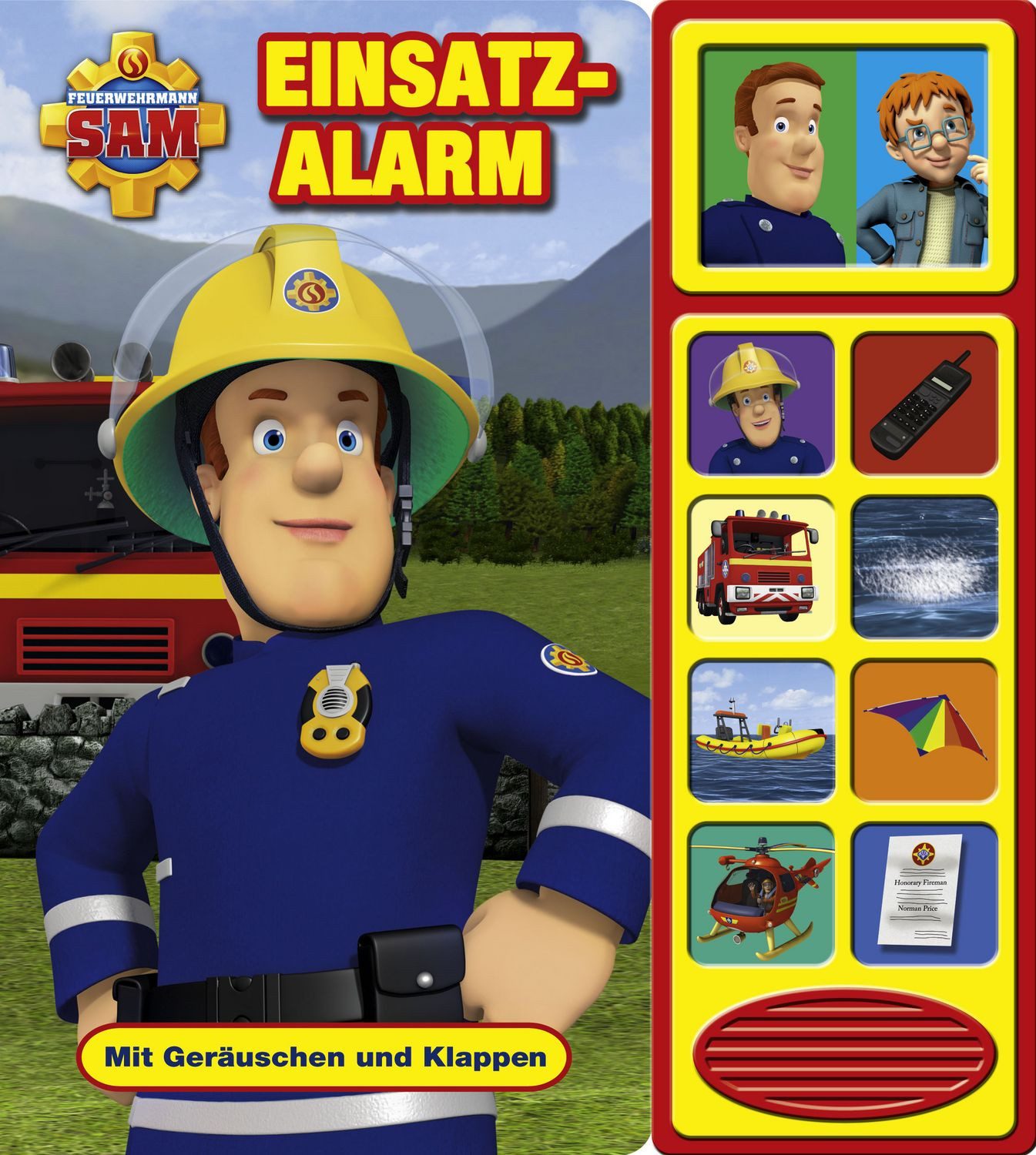 Feuerwehrmann Sam - Einsatzalarm,Klappen-Geräusche-Buch / diverse