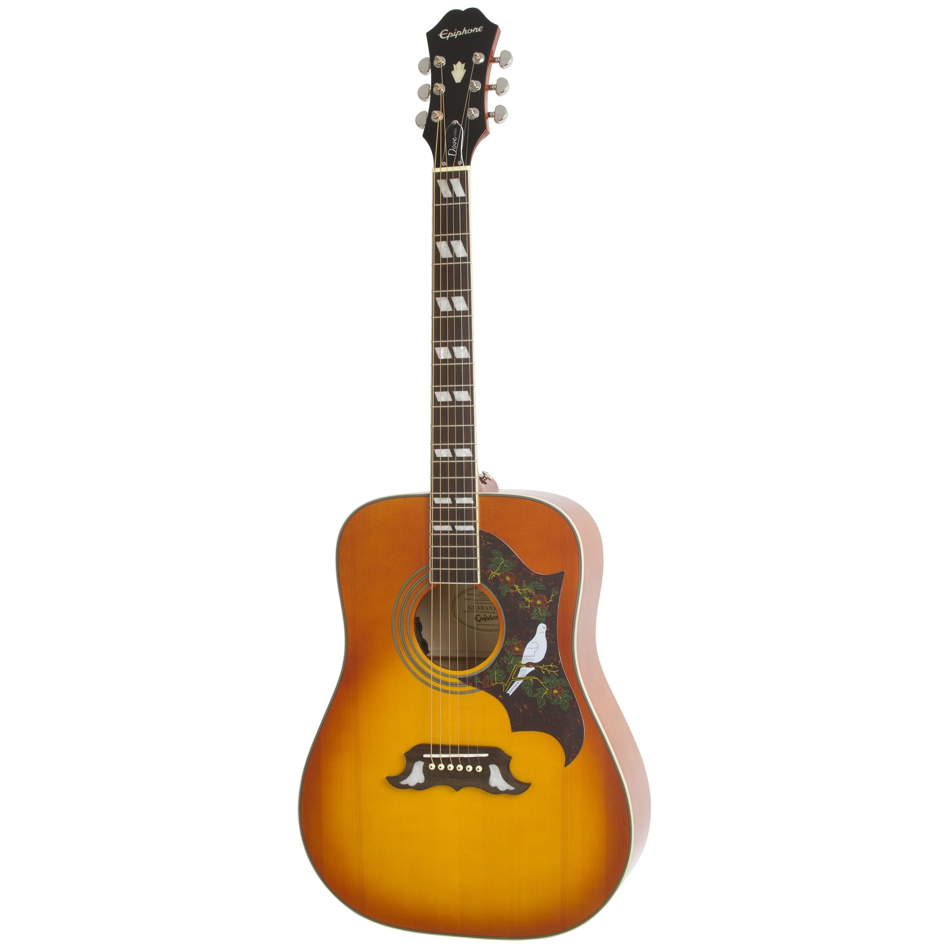 Epiphone Westerngitarre, Dove Pro Violinburst, Dove Studio - Westerngitarre