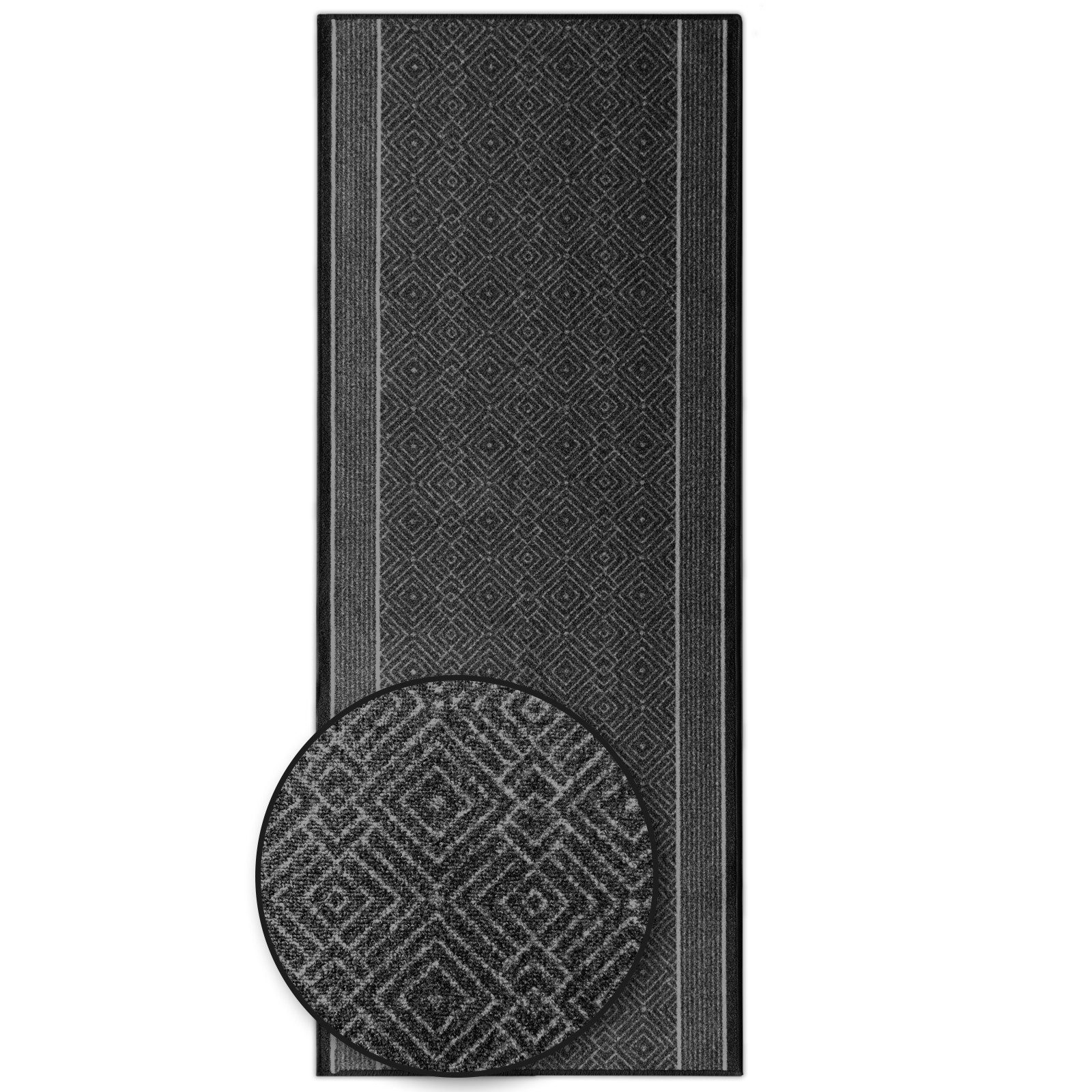 Karat Teppich Läufer Olymp, Flur Teppichläufer im Rauten Design, rutschhemm günstig online kaufen