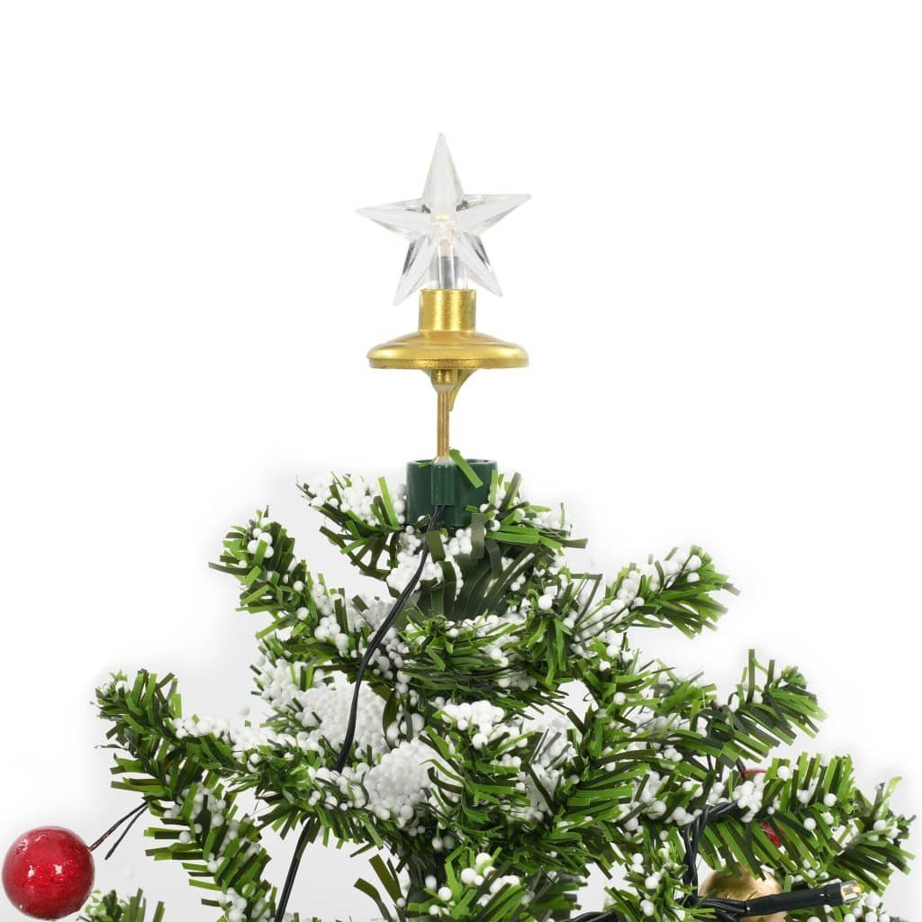 mit Künstlicher vidaXL Weihnachtsbaum Schneiender Grün 75 Weihnachtsbaum cm Schirmfuß