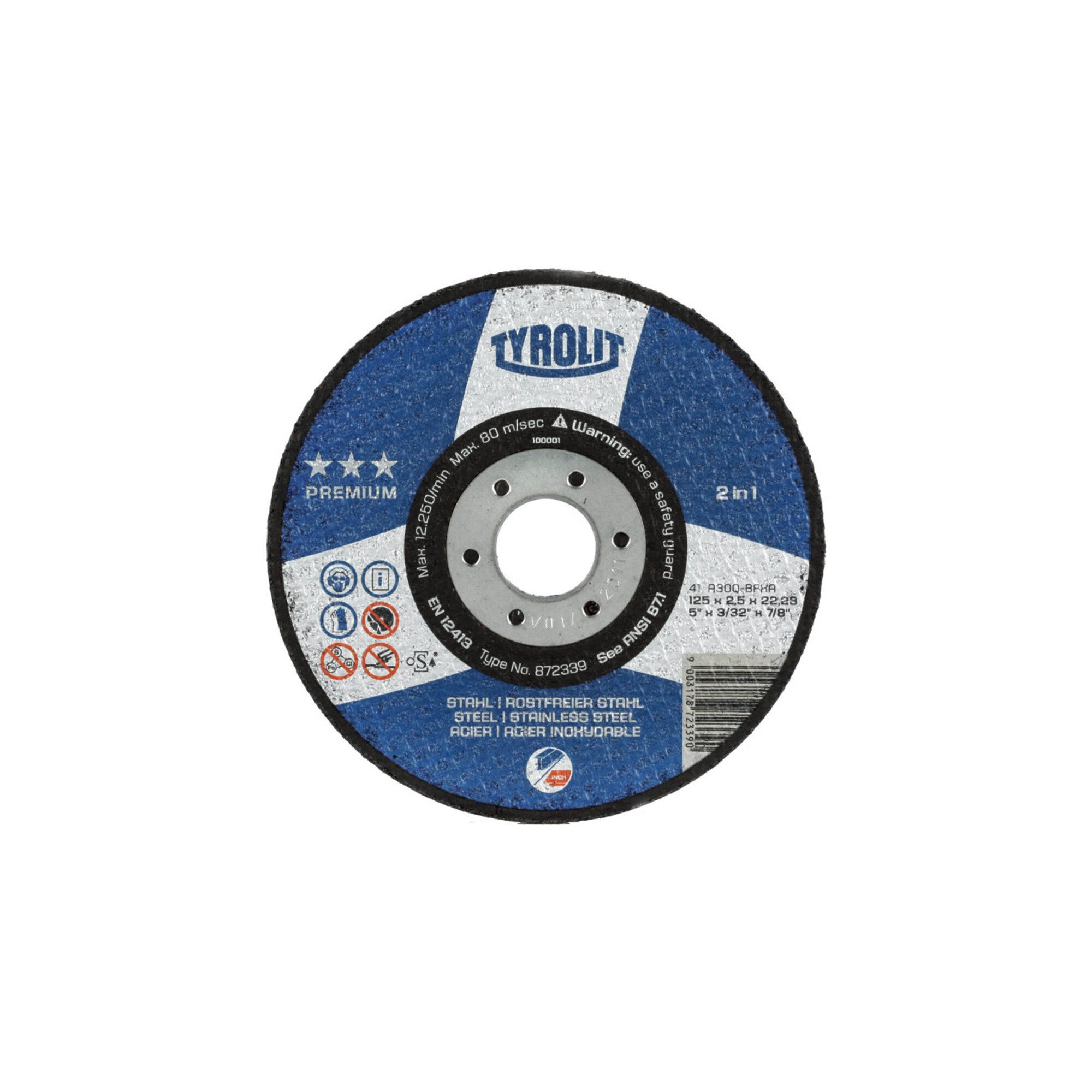 TYROLIT Trennscheibe TYROLIT Trennscheibe PREMIUM***, Scheiben-Ø: 115 mm, 563200 115
