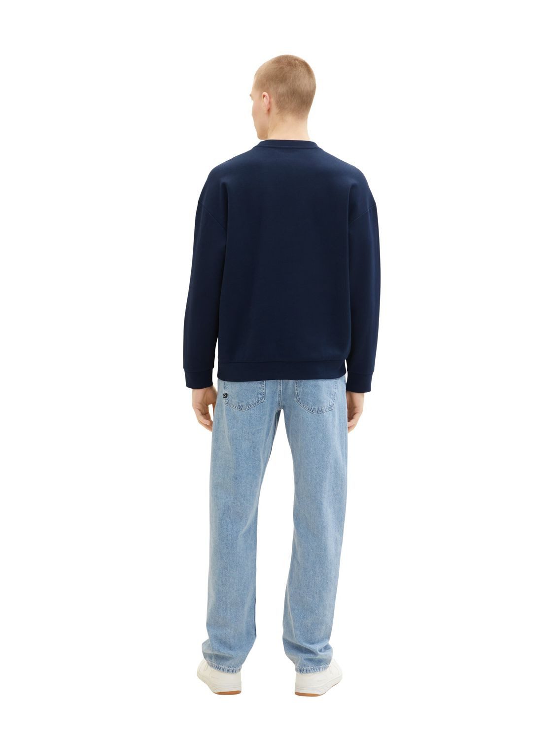TOM TAILOR Denim Sweatshirt RELAXED CREW aus Baumwolle