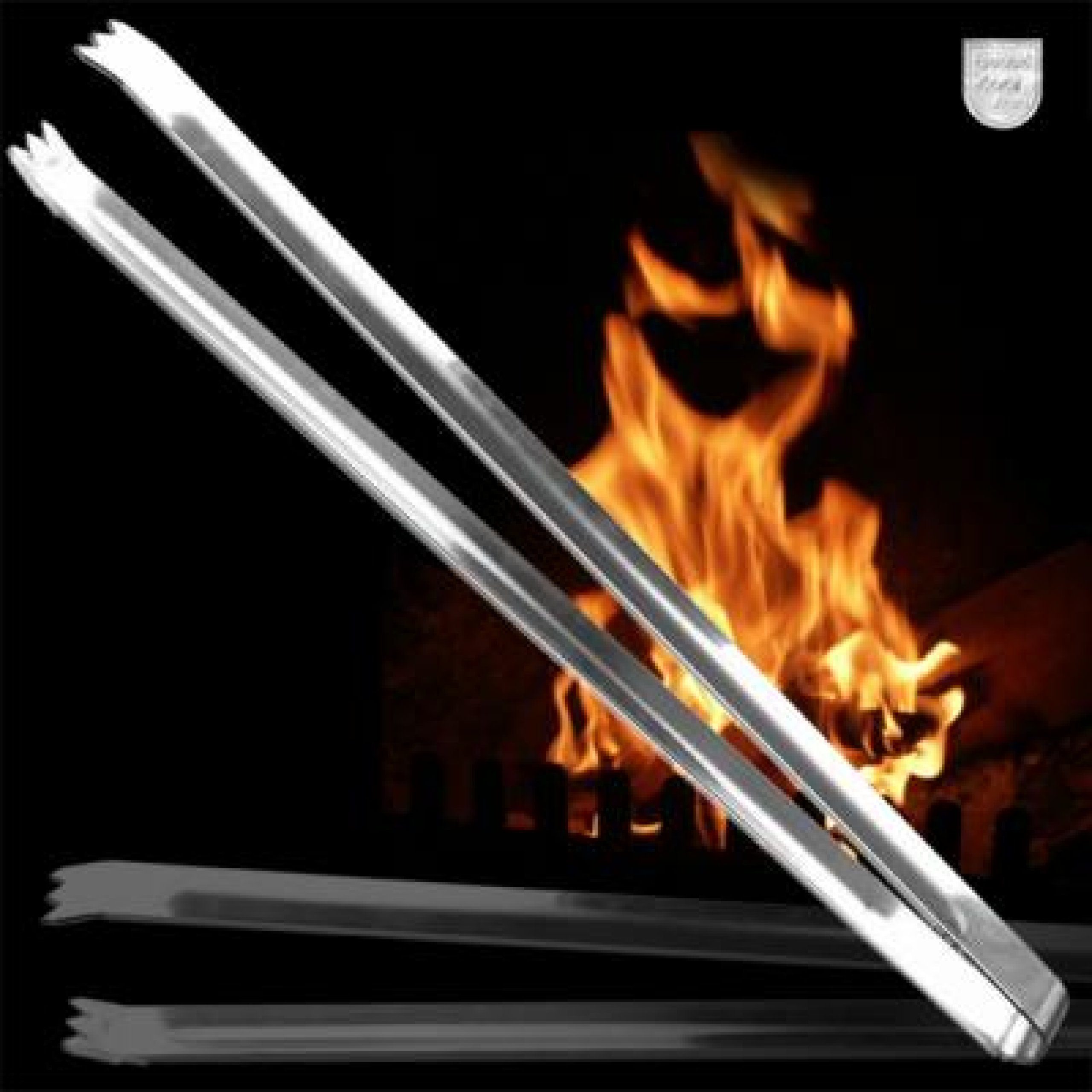 Schneider Grillgeräte GmbH & Co.KG Feuerstelle Schneider Grillzange aus Edelstahl 40 cm lang Grillwerkzeug