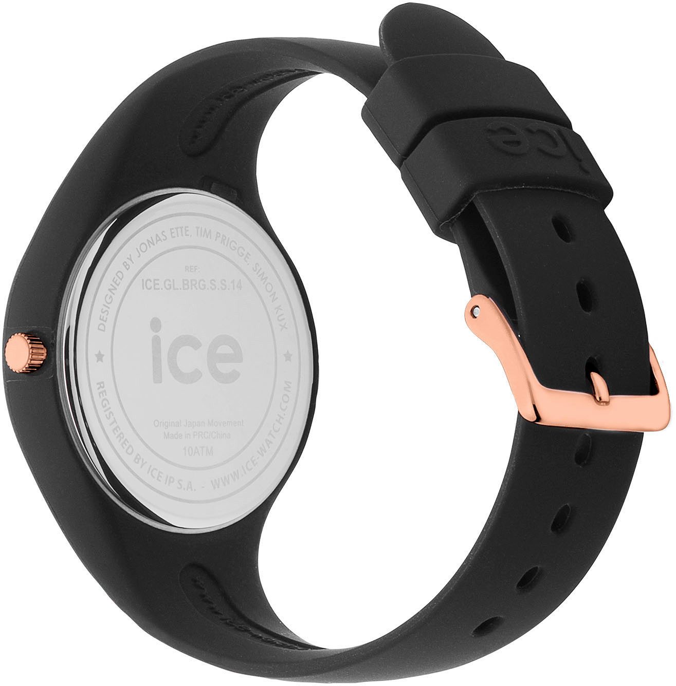 ice-watch Quarzuhr ICE glam - S37 - 3H 024521, Armbanduhr, Damenuhr, Silikonarmband, analog