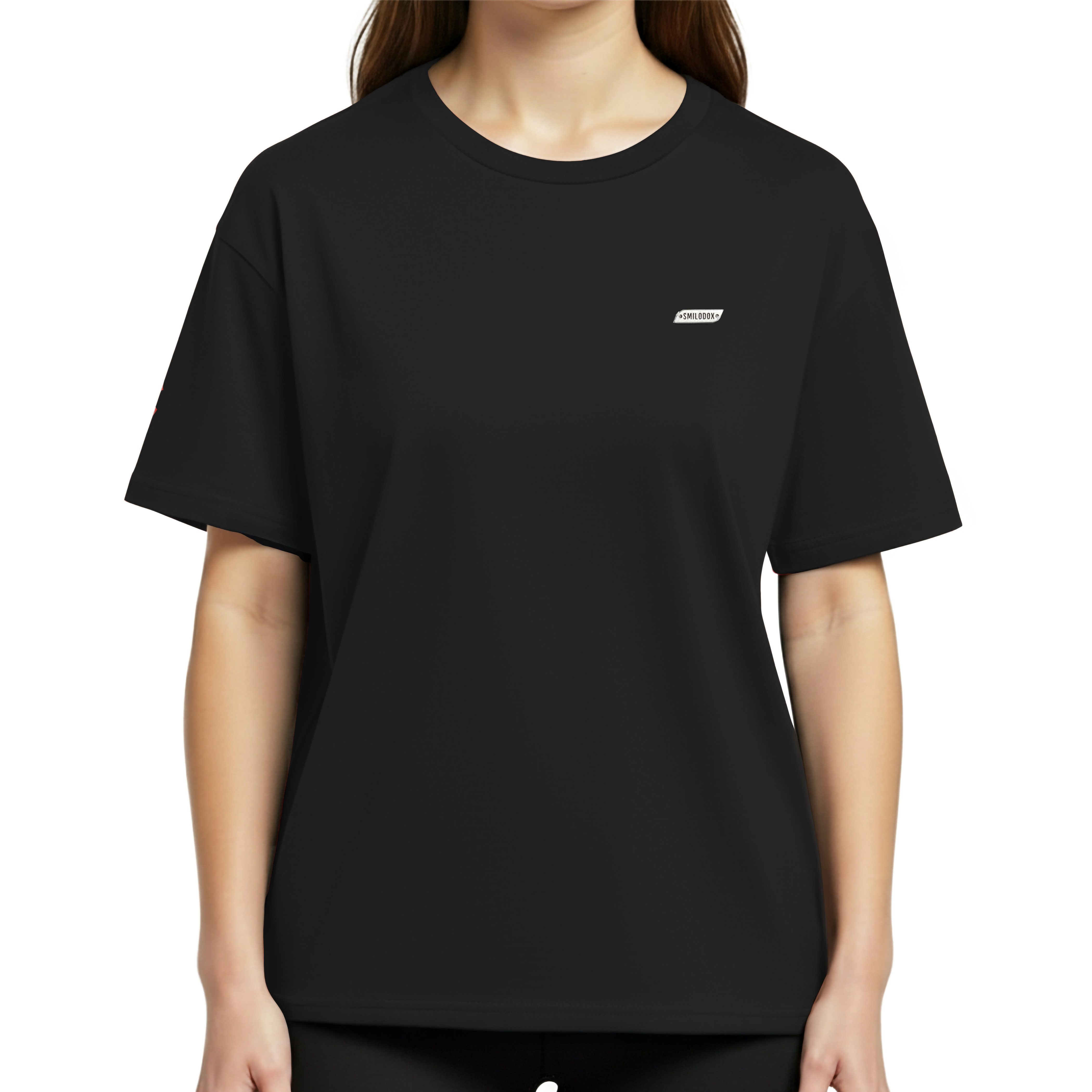 Smilodox T-Shirt Lyanna, Oversize Lässiges Shirt, 100% Baumwolle, gravierte günstig online kaufen