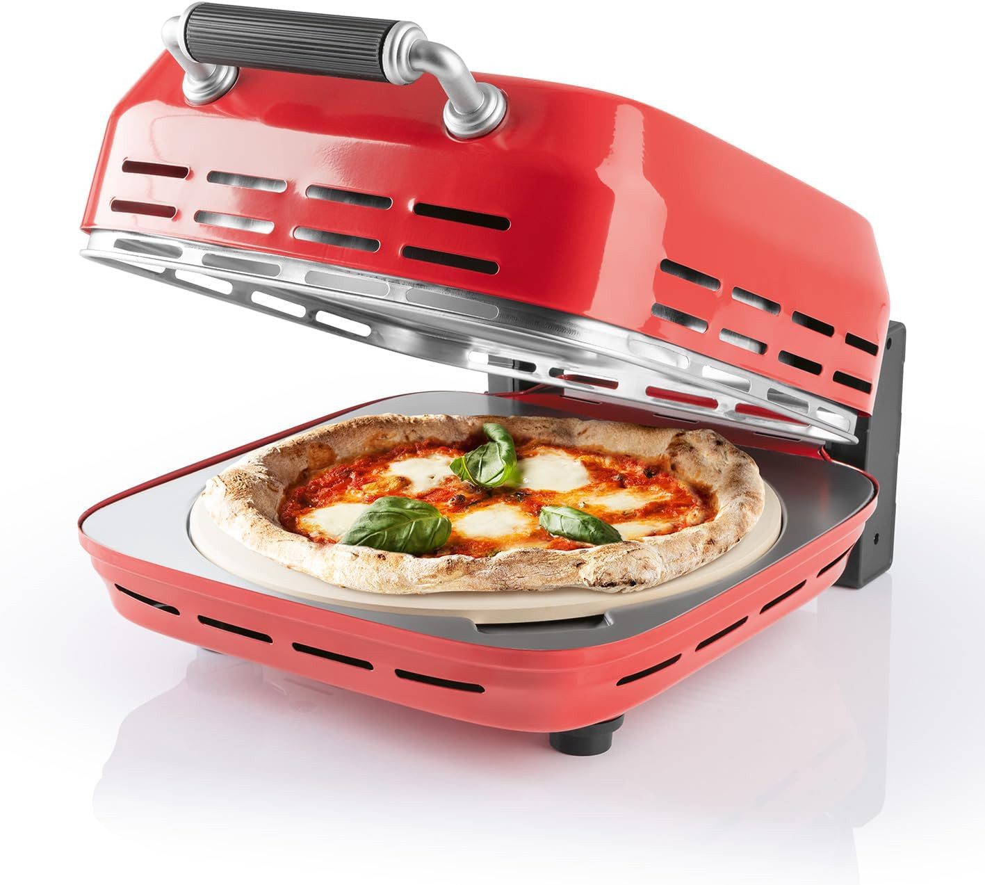 GOURMETmaxx Pizzaofen elektrisch, inklusive Pizzastein, 400°C in 3-4 Minuten, 30 cm Durchmesser