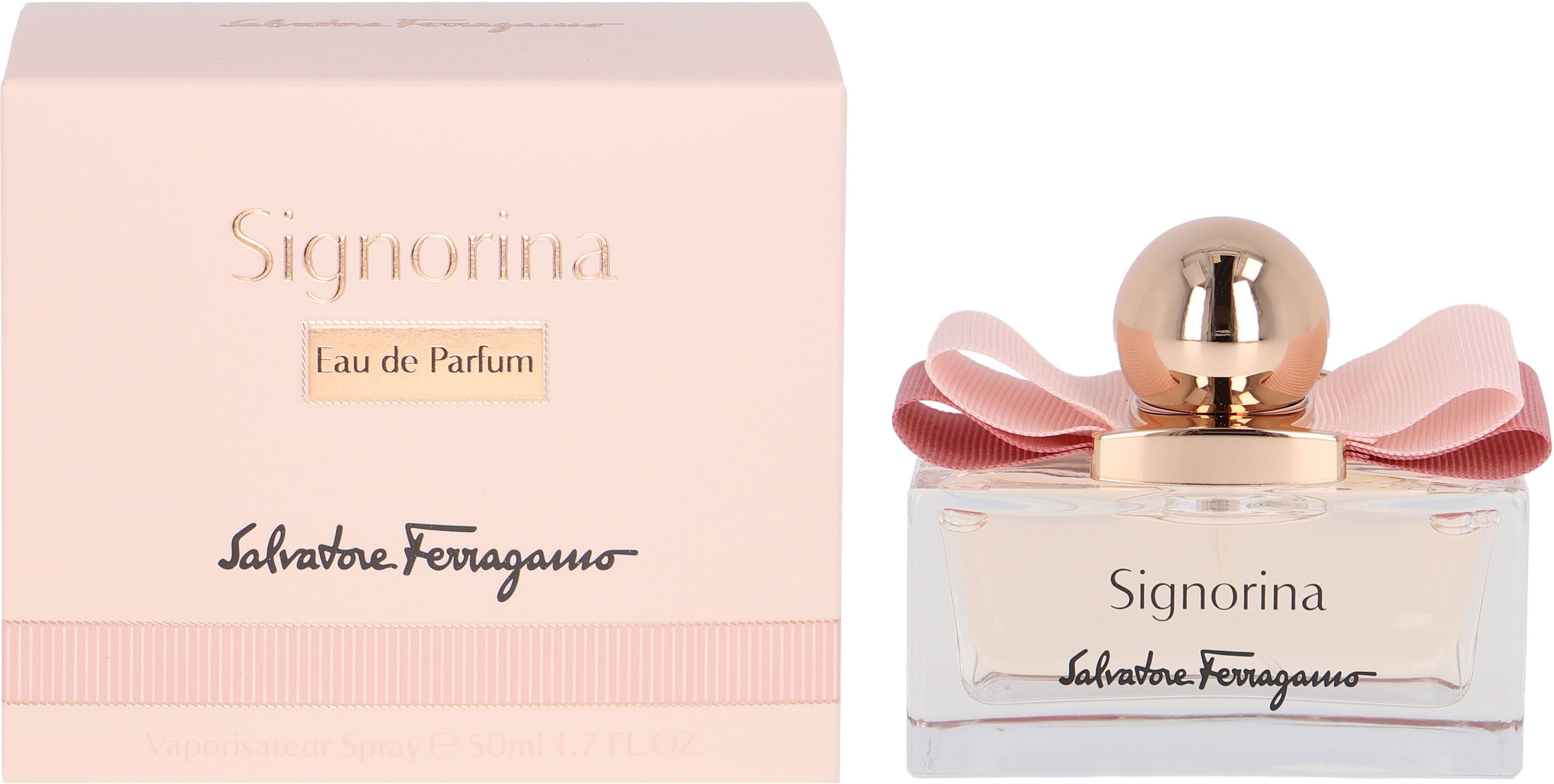 Salvatore Ferragamo Eau de Parfum Signorina, Orientalischer Duft mit schwarzer Johannisbeere, Jasmin und Patchouli.