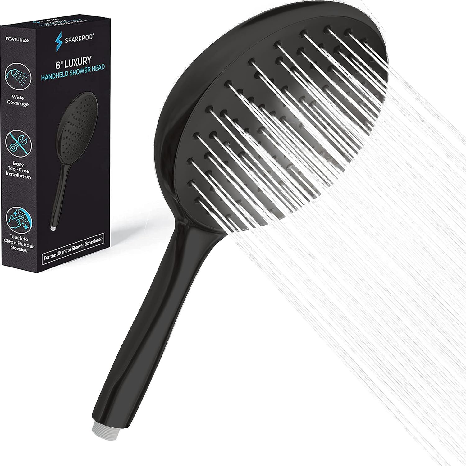 sparkpod Duschbrause Premium 6 Zoll Hochdruck günstig online kaufen