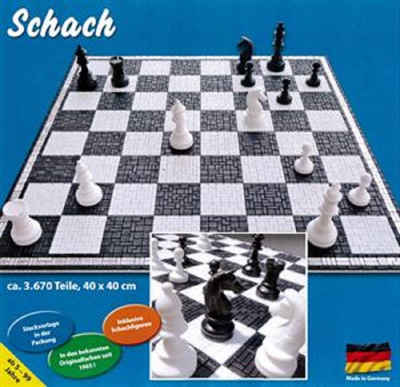 Stick it Steckpuzzle Schachspiel 2 in 1, 3670 Puzzleteile, made in Germany