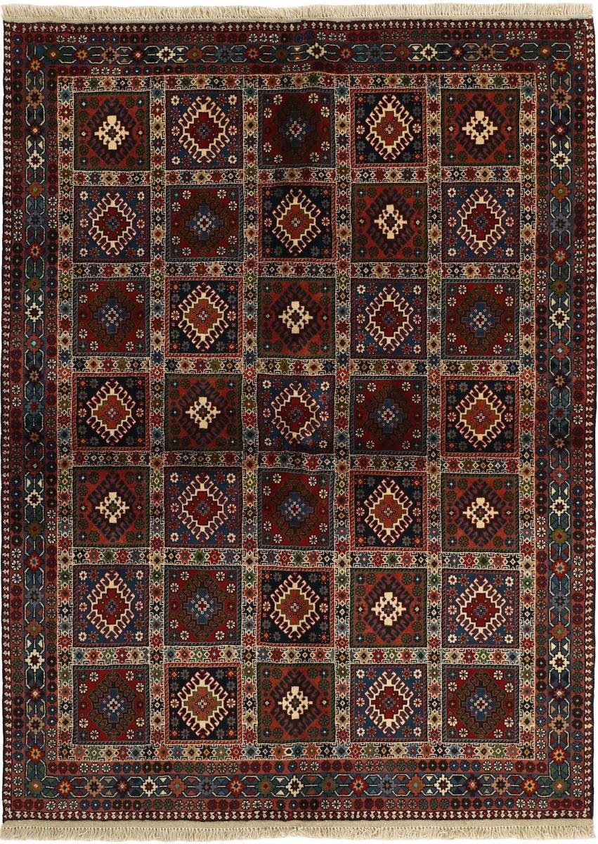 Orientteppich Yalameh 151x206 Handgeknüpfter Orientteppich / Perserteppich, Nain Trading, rechteckig, Höhe: 12 mm