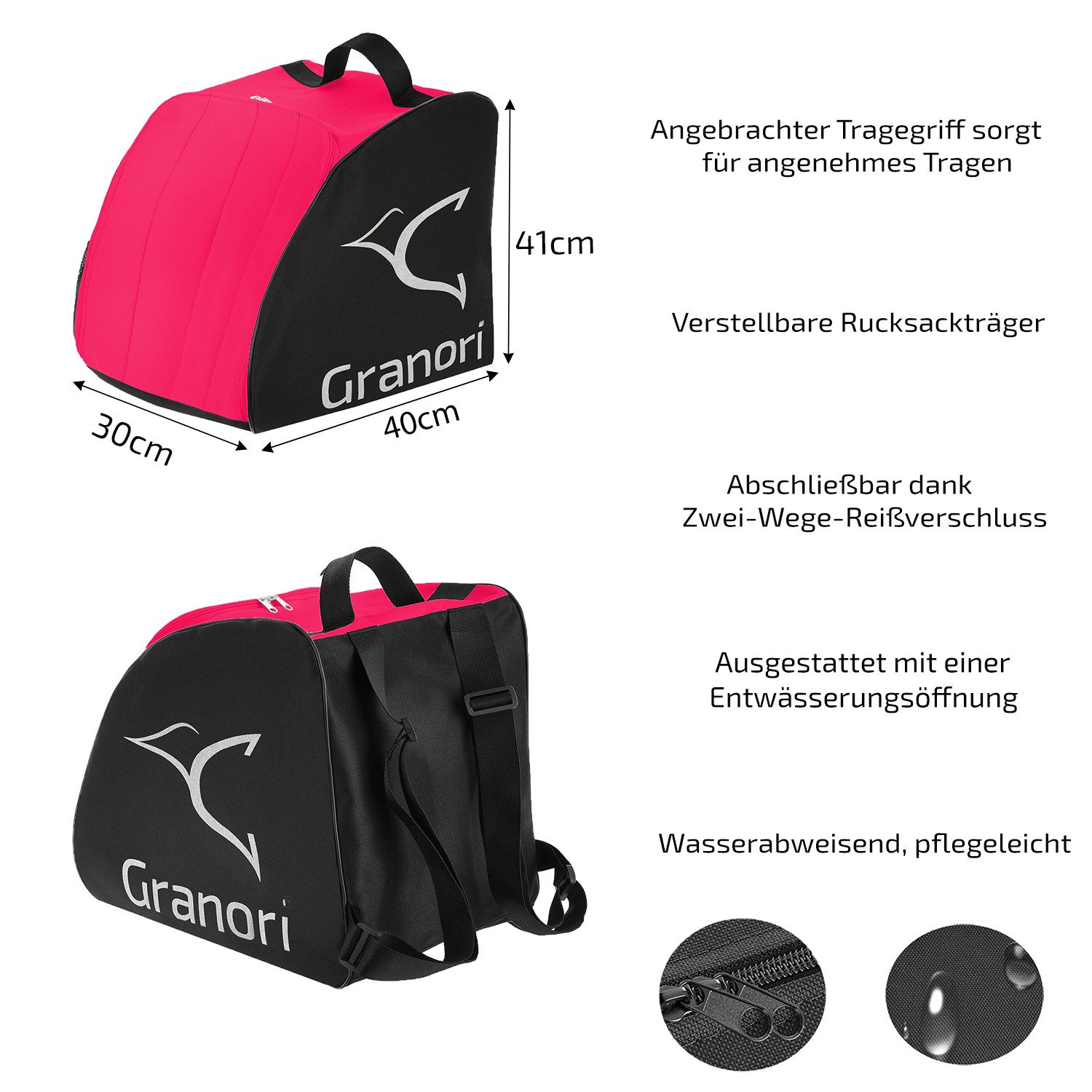 Granori Skitasche Rolltop Skisack + Skischuhtasche günstig online kaufen