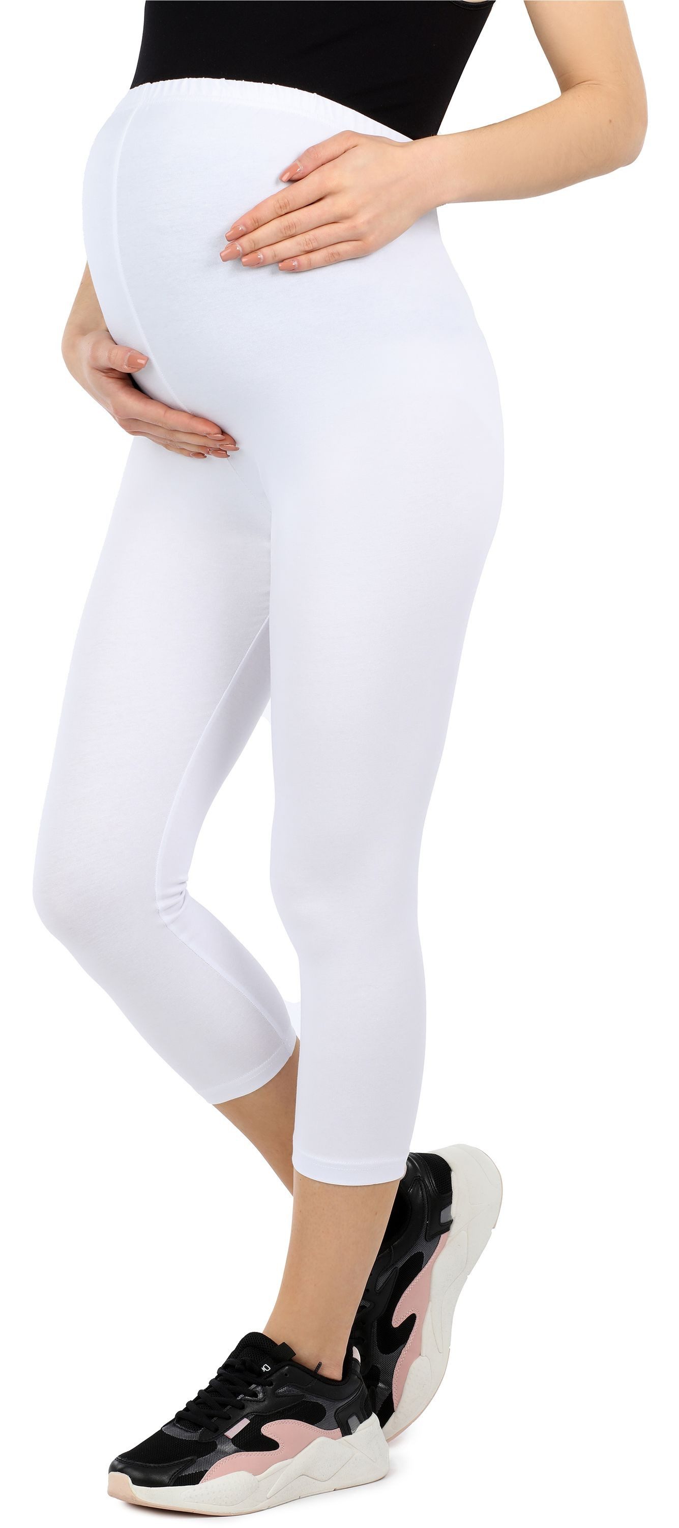 Umstandsleggings Damen 3/4 Umstandsleggings aus Bio-Baumwolle BE20-284