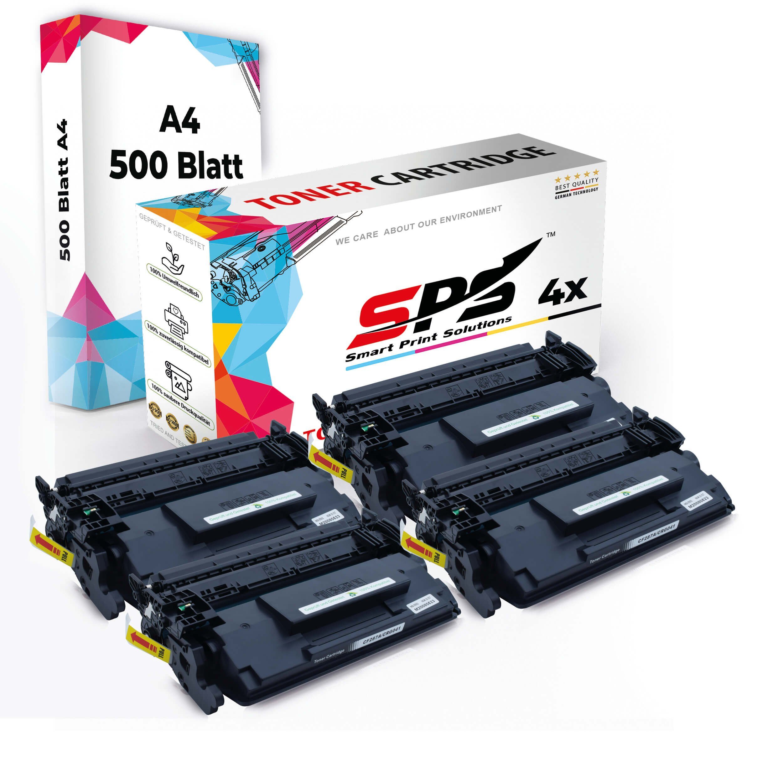 SPS Tonerkartusche Druckerpapier A4 + 4x Multipack Set Kompatibel für Canon LBP-312 Serie, (4er Pack)