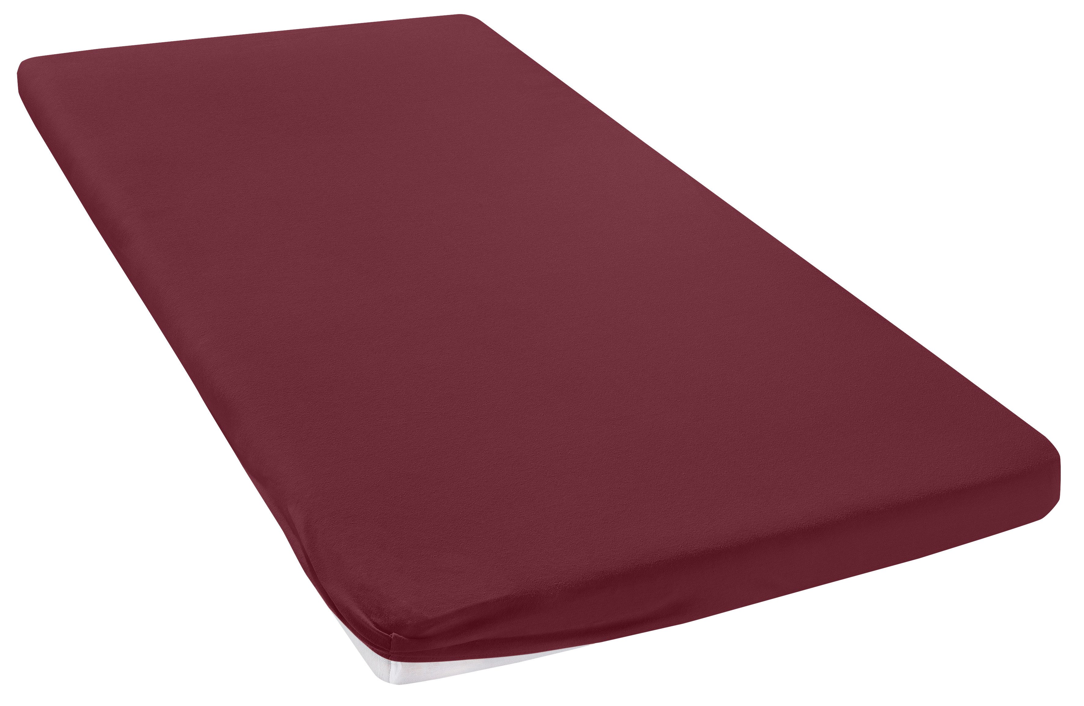 OTTO home Spannbettlaken Topper Basic, in Gr. 90x200, 140x200 oder 180x200 cm, Baumwoll-Jersey, Gummizug: rundum, (1 Stück), Baumwolle, Matratzen bis 8 cm Höhe, Bettlaken, Spannbetttuch, Laken