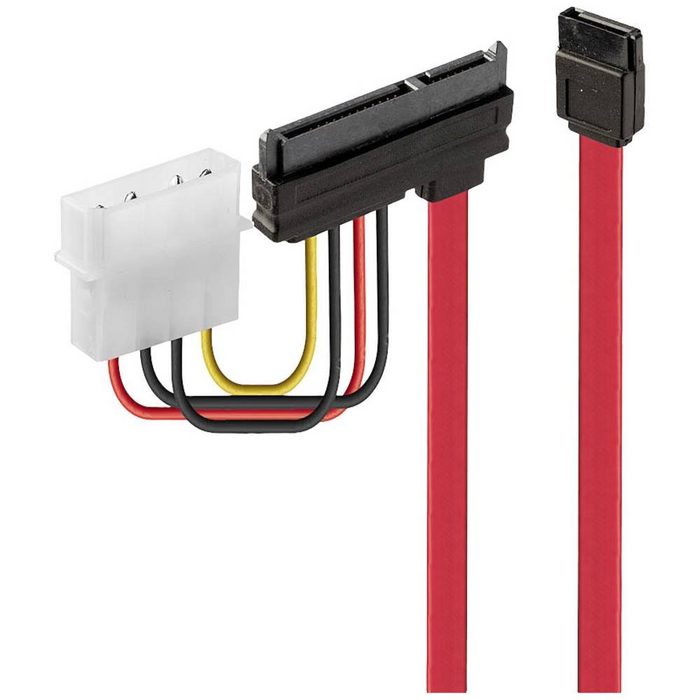 Lindy SATA Cable - Combined Data & Power 0.3 m Computer-Kabel Festplatten Anschlusskabel