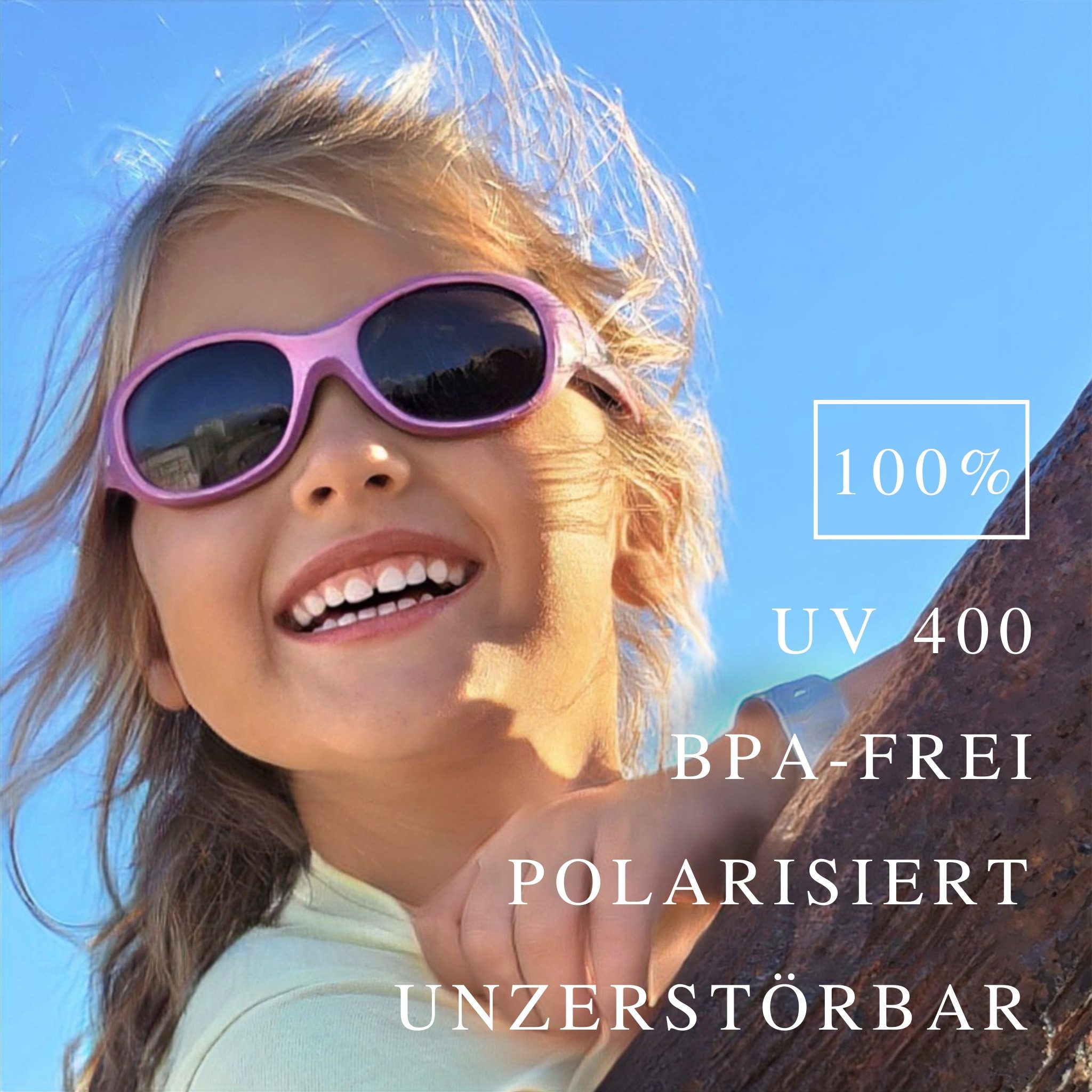 ActiveSol Sonnenbrille Kinder Sonnenbrille Kids, 2-6 Jahre, UV-Schutz, polarisiert Flexibel & Unzerstörbar, Lotuseffekt