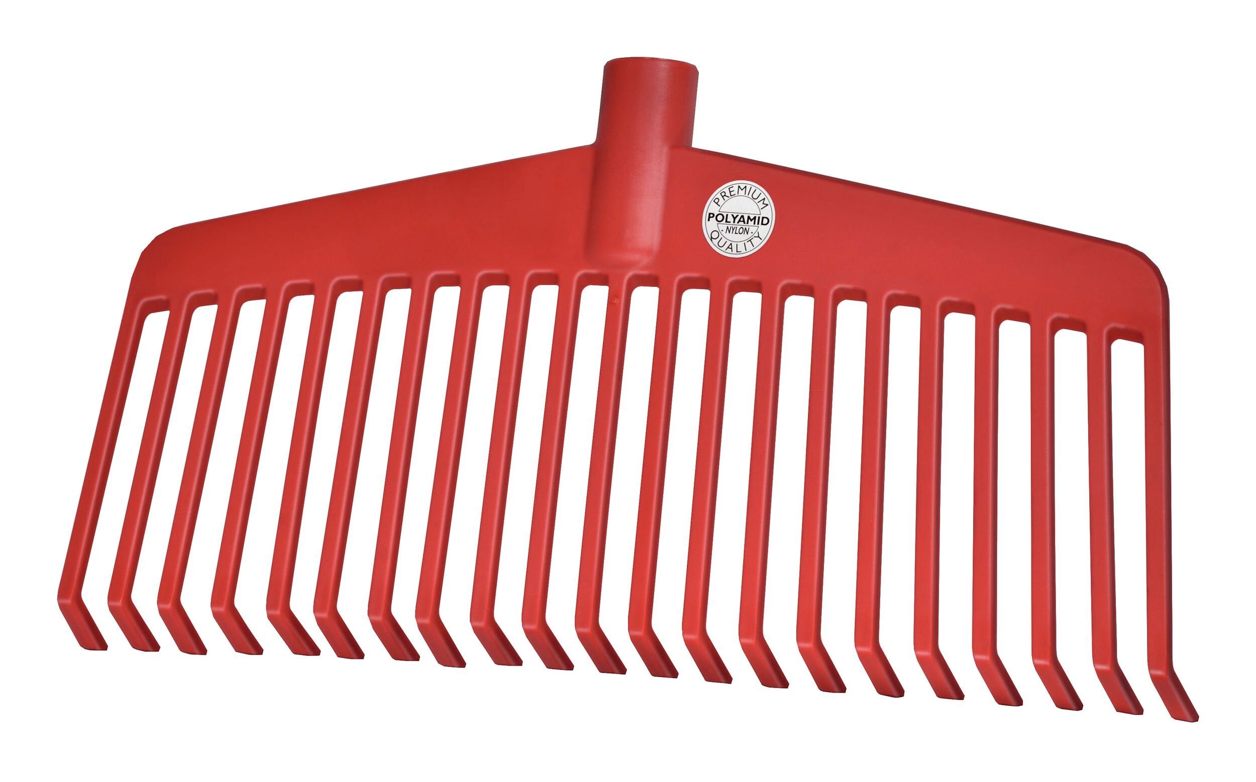 IDEALSPATEN Laubbesen, Nylon rot 21 Zinken Arbeitsbreite 38 cm