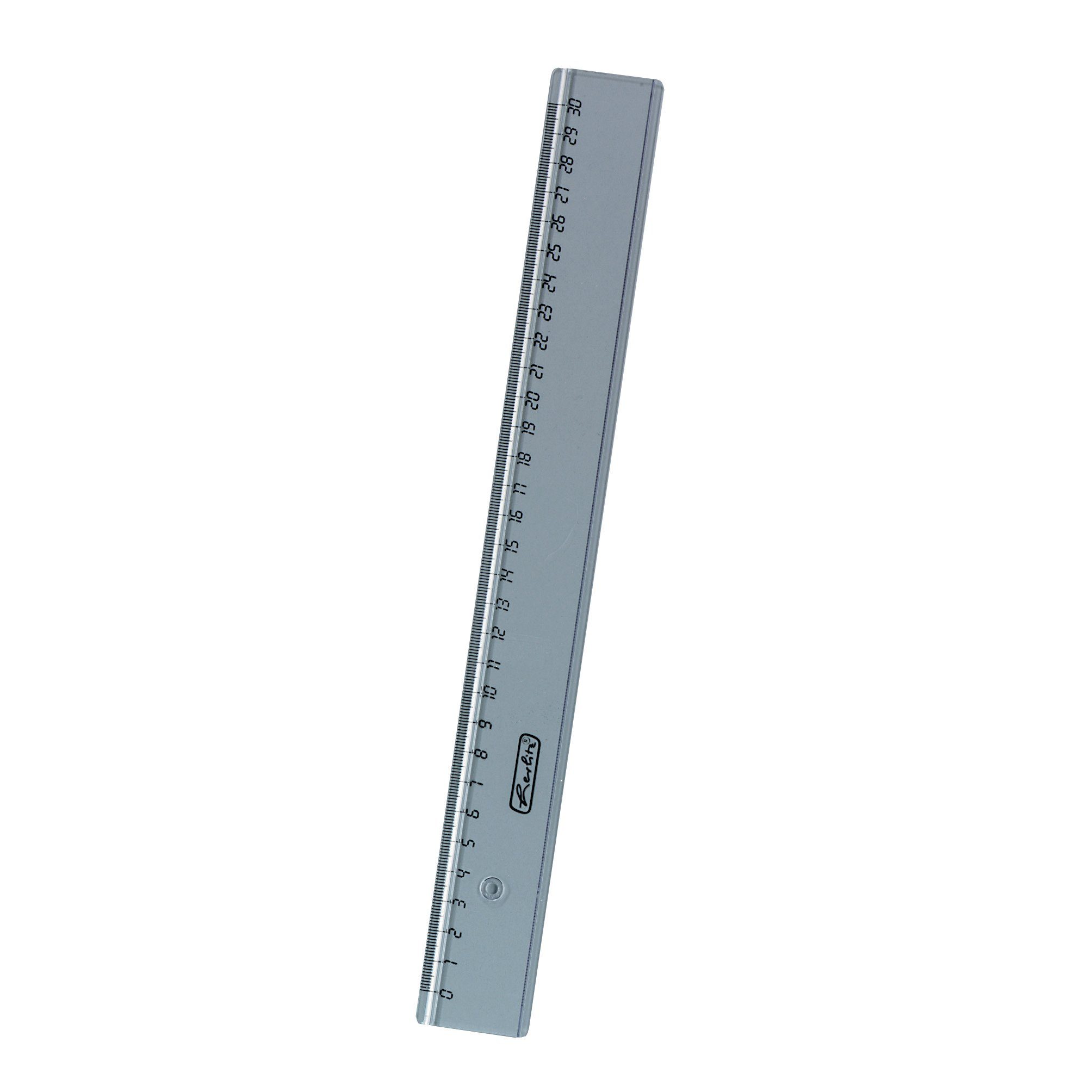 Herlitz Lineal herlitz Flachlineal, 300 mm lang, transparent, Kunststoff