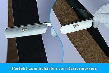 SMI Rasiermesser Abziehleder für messer streichriemen lederriemen messer schärfen, 1-tlg., beidseitig