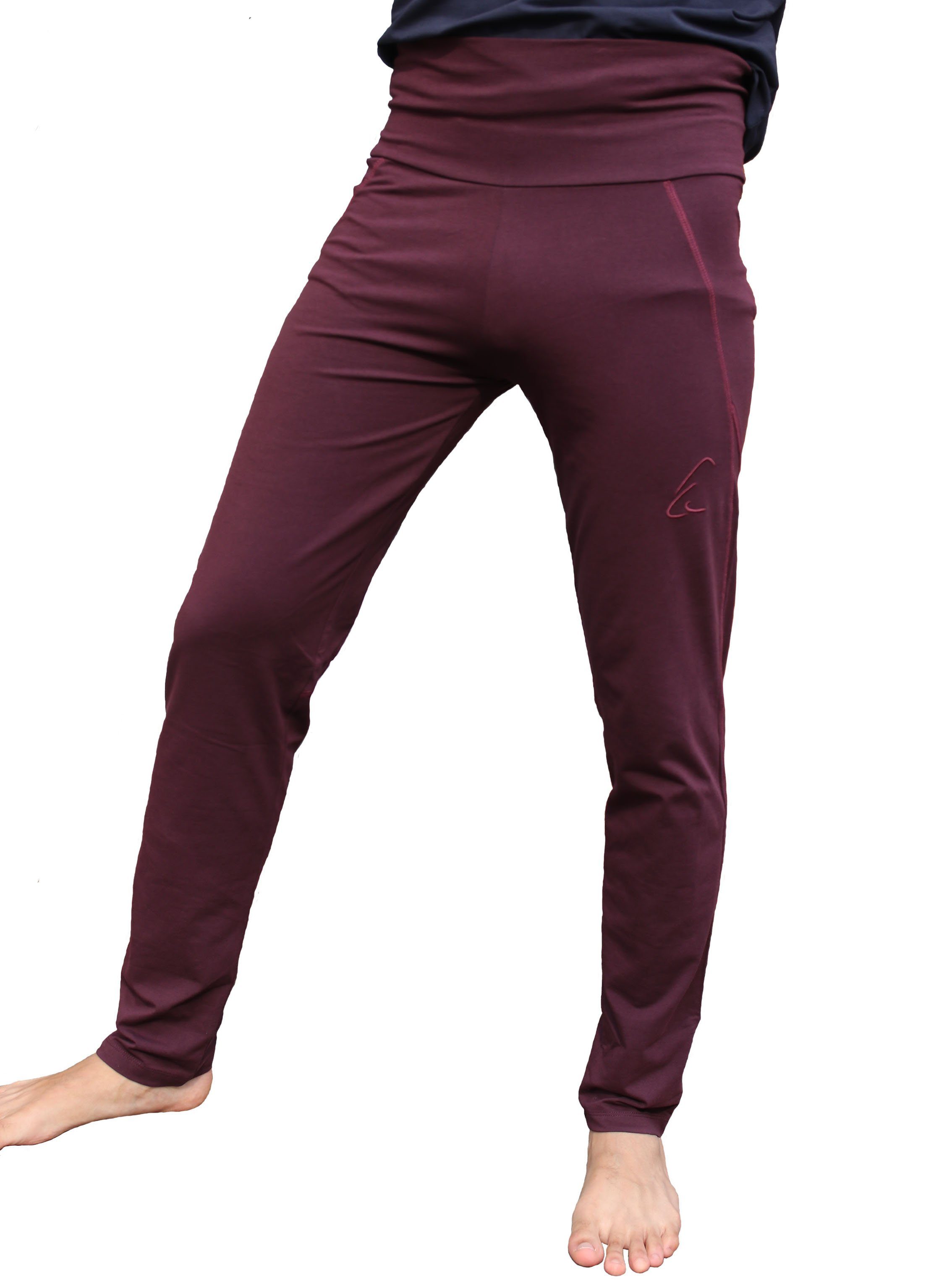 ESPARTO Sporthose Sporthose Daylu Bio-Baumwolle Aubergine in