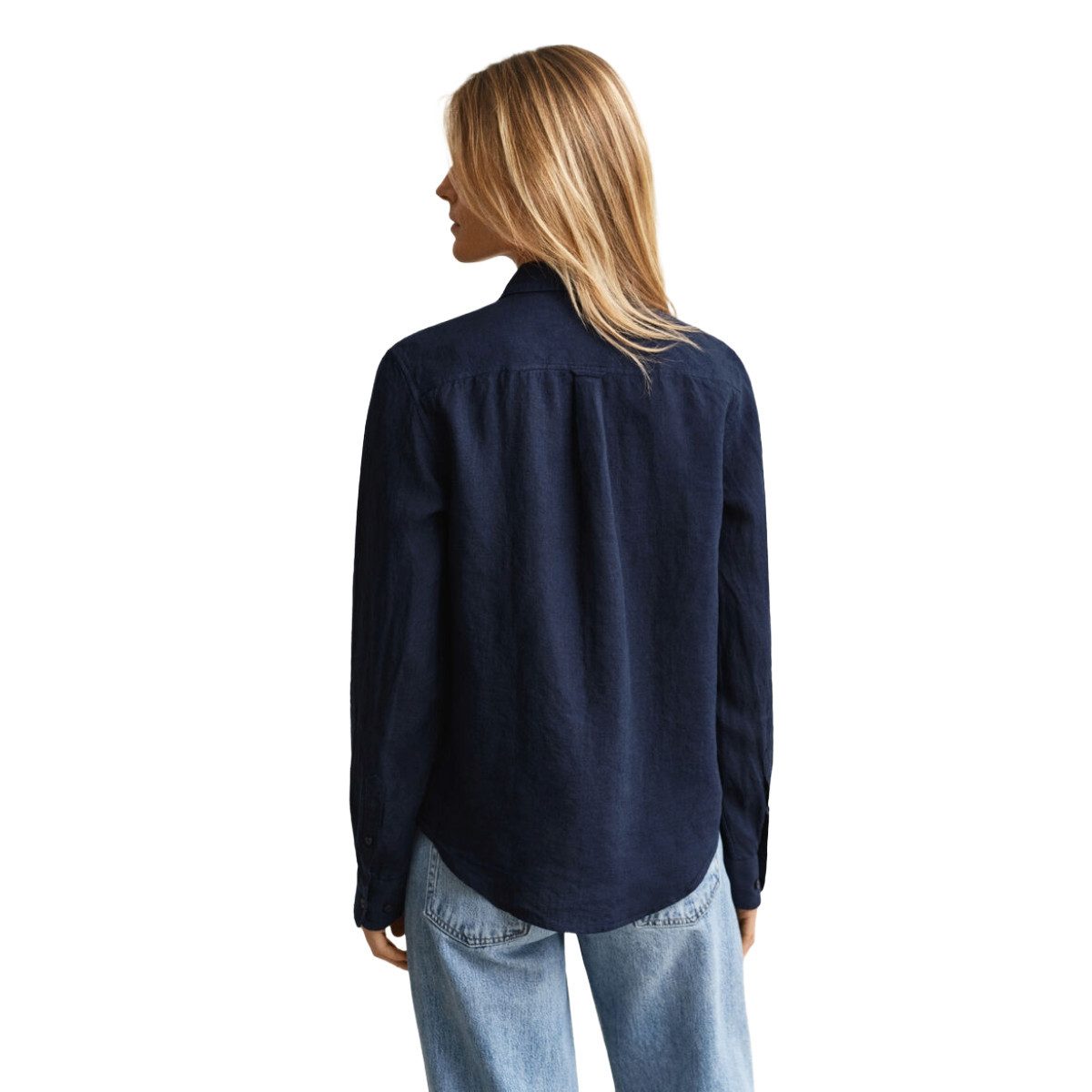 Gant Hemdbluse 4300620 Damenbluse Regular Fit aus Leinen