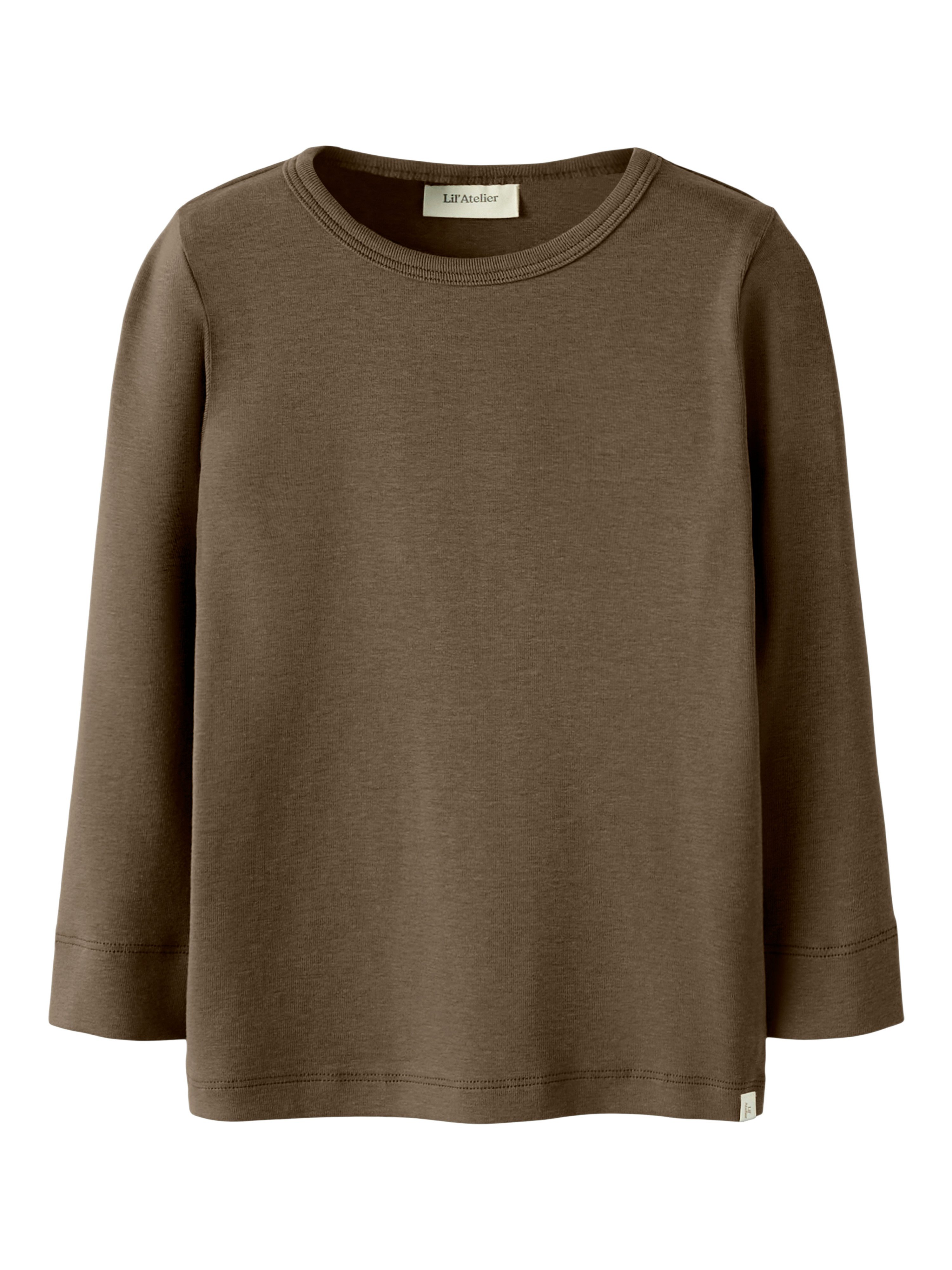 Lil' Atelier Langarmshirt NMNGAYO LS SLIM TOP LIL NOOS Baumwollmischung