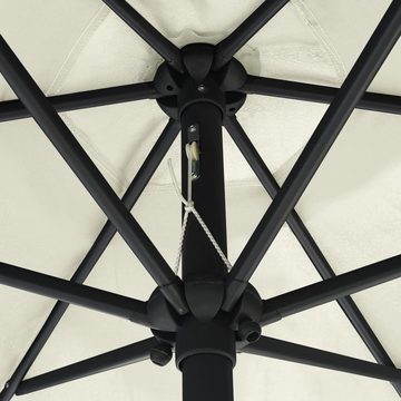 DOTMALL Sonnenschirm Sonnenschirm mit LED-Leuchten & Aluminium-Mast 270 cm