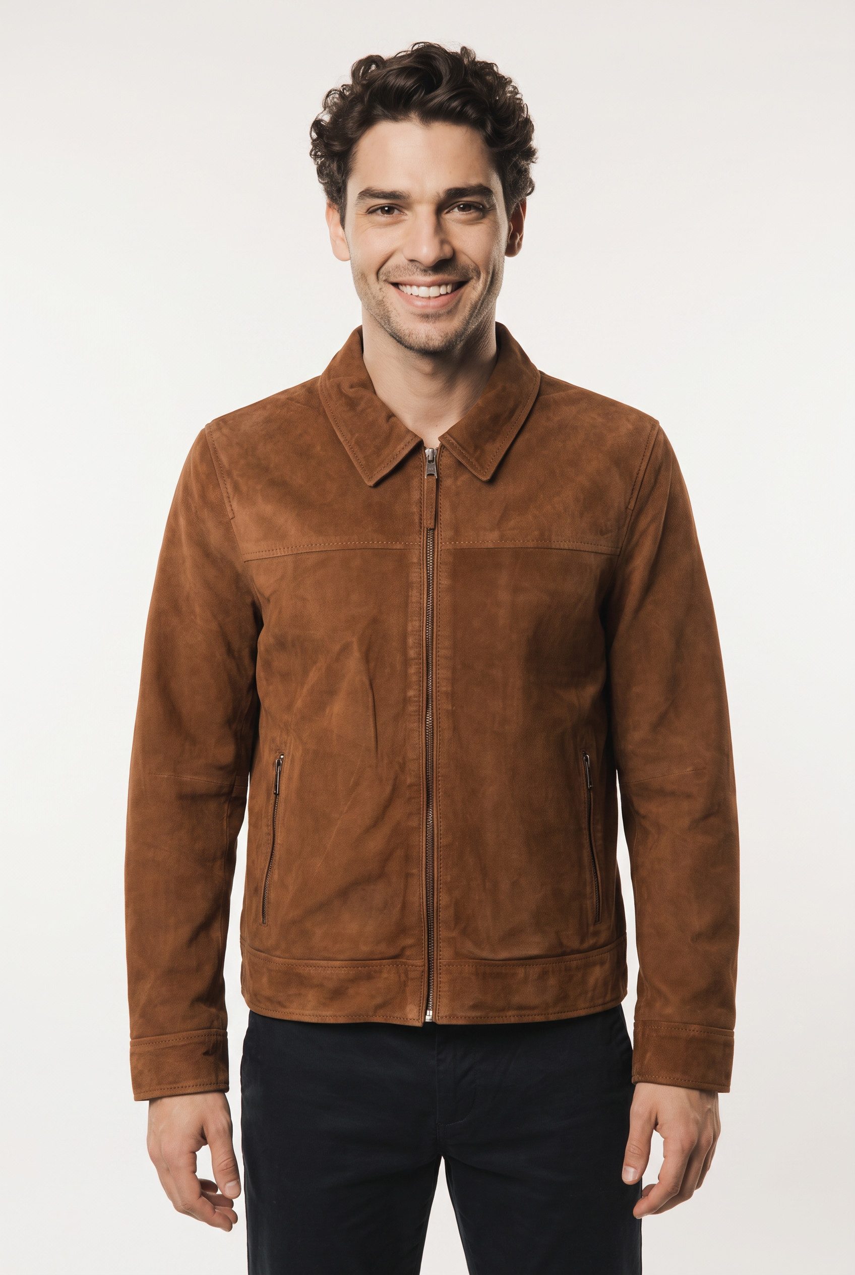 Mauritius Lederjacke MMGraiven (mauritiusHerren26) mit Umlegekragen