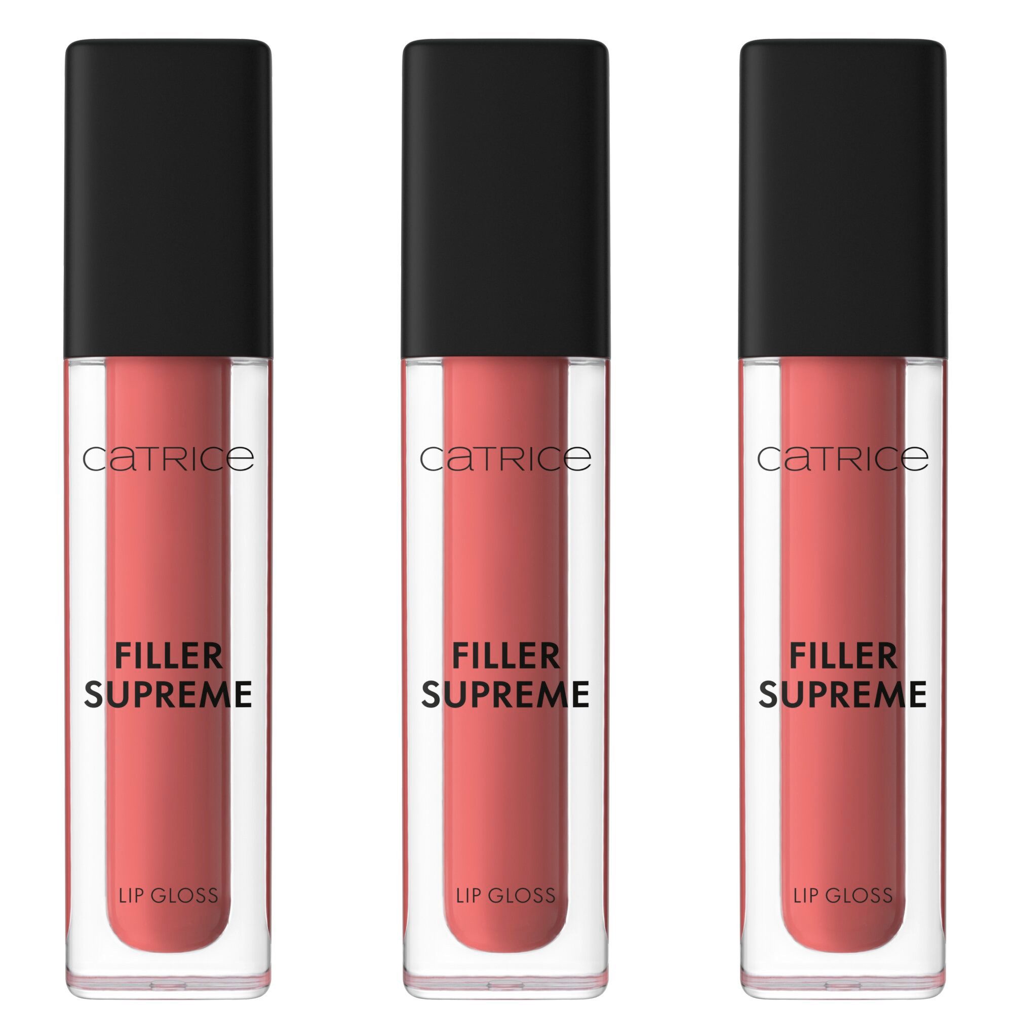 Catrice Lipgloss FILLER SUPREME LIP GLOSS, 3-tlg., für vollere Lippen und ein glänzendes Finish