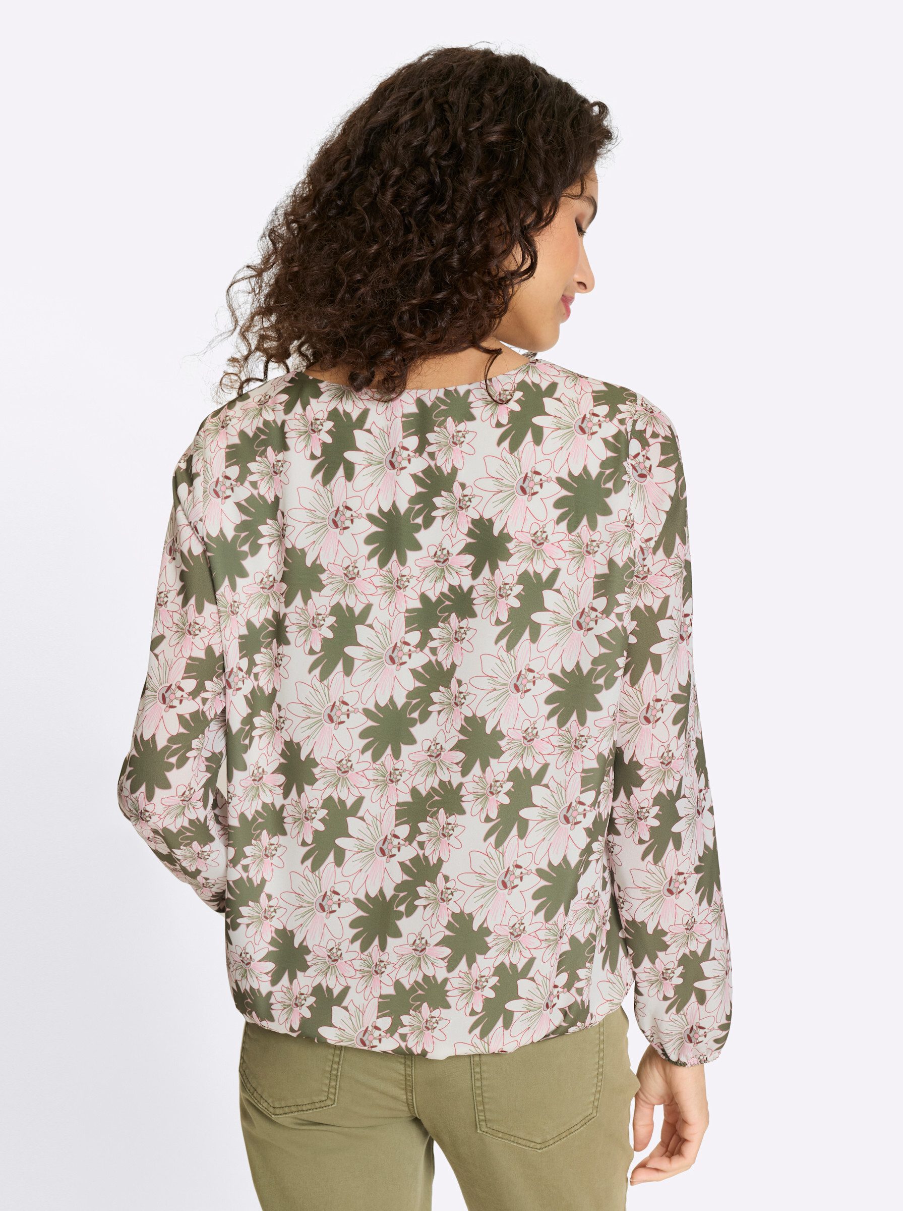 heine Klassische Bluse Druckbluse Langarm