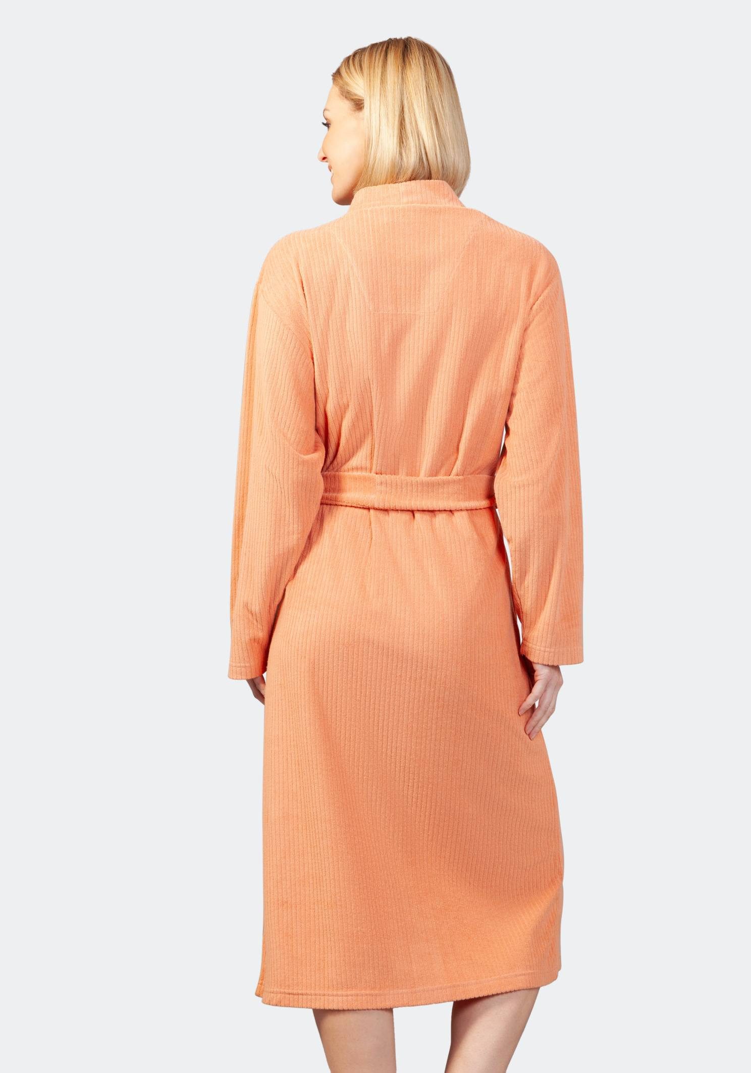 Hajo Bademantel Kimono, 120 cm, Strukturfrottee