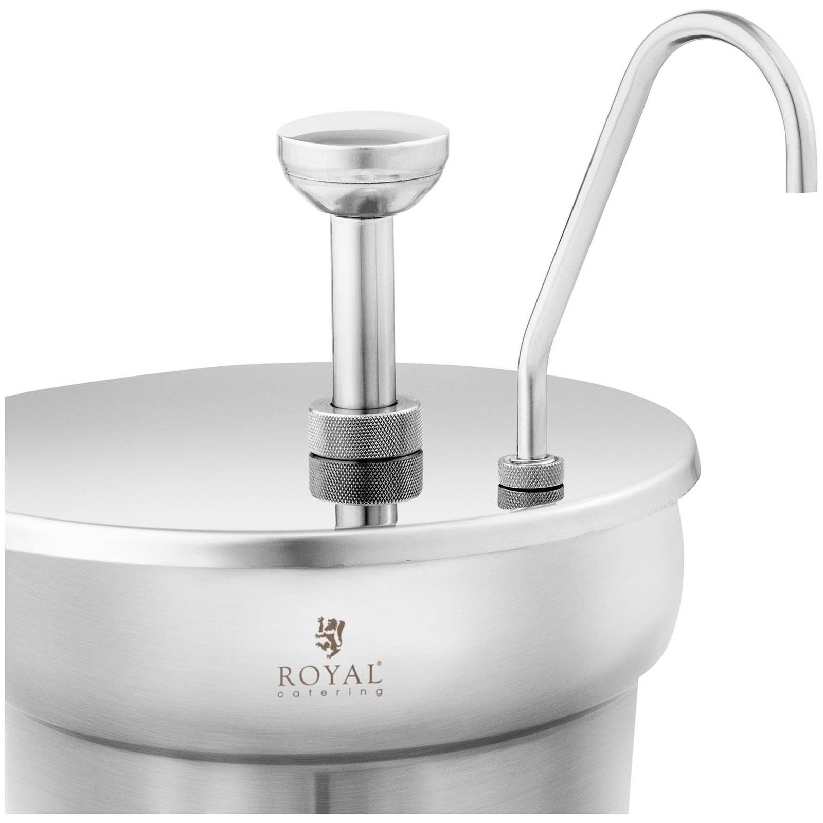 Royal Catering Sauciere Saucenspender 6,6 l Pumpspender Dosierspender Senfspender Ketchup