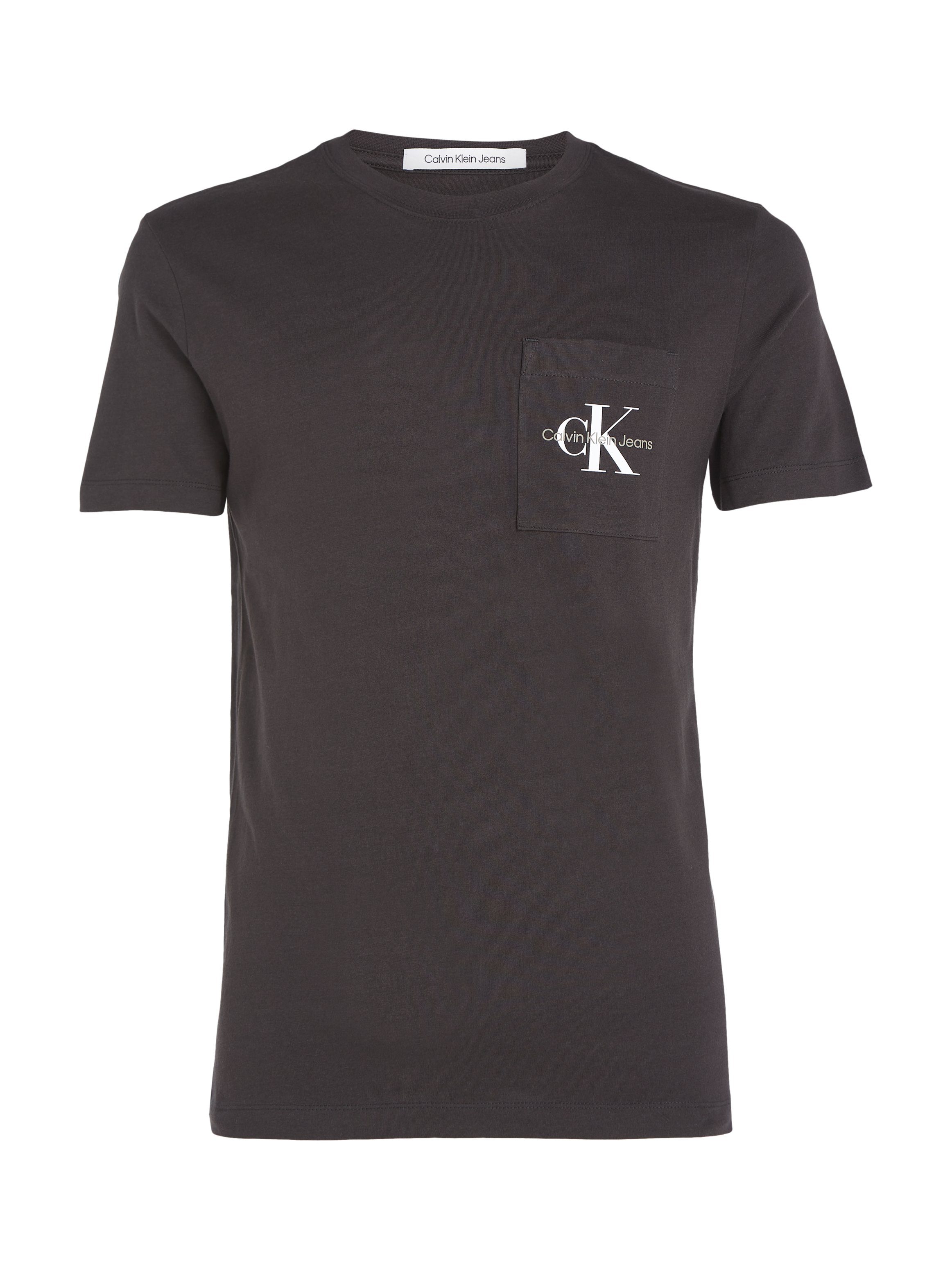 TEE CORE Ck MONOGRAM Black Jeans POCKET SLIM Klein T-Shirt Calvin