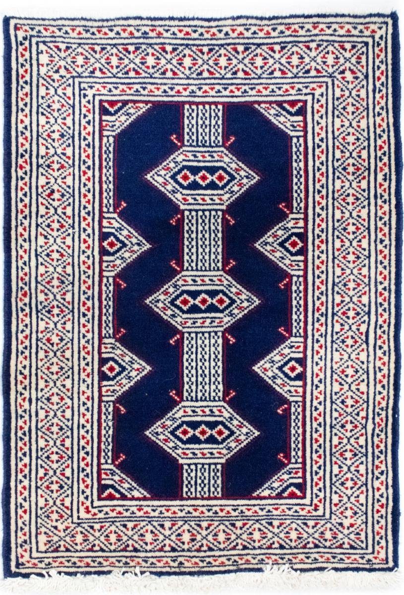 Orientteppich Turkaman 63x91 Handgeknüpfter Orientteppich / Perserteppich, Nain Trading, rechteckig, Höhe: 6 mm