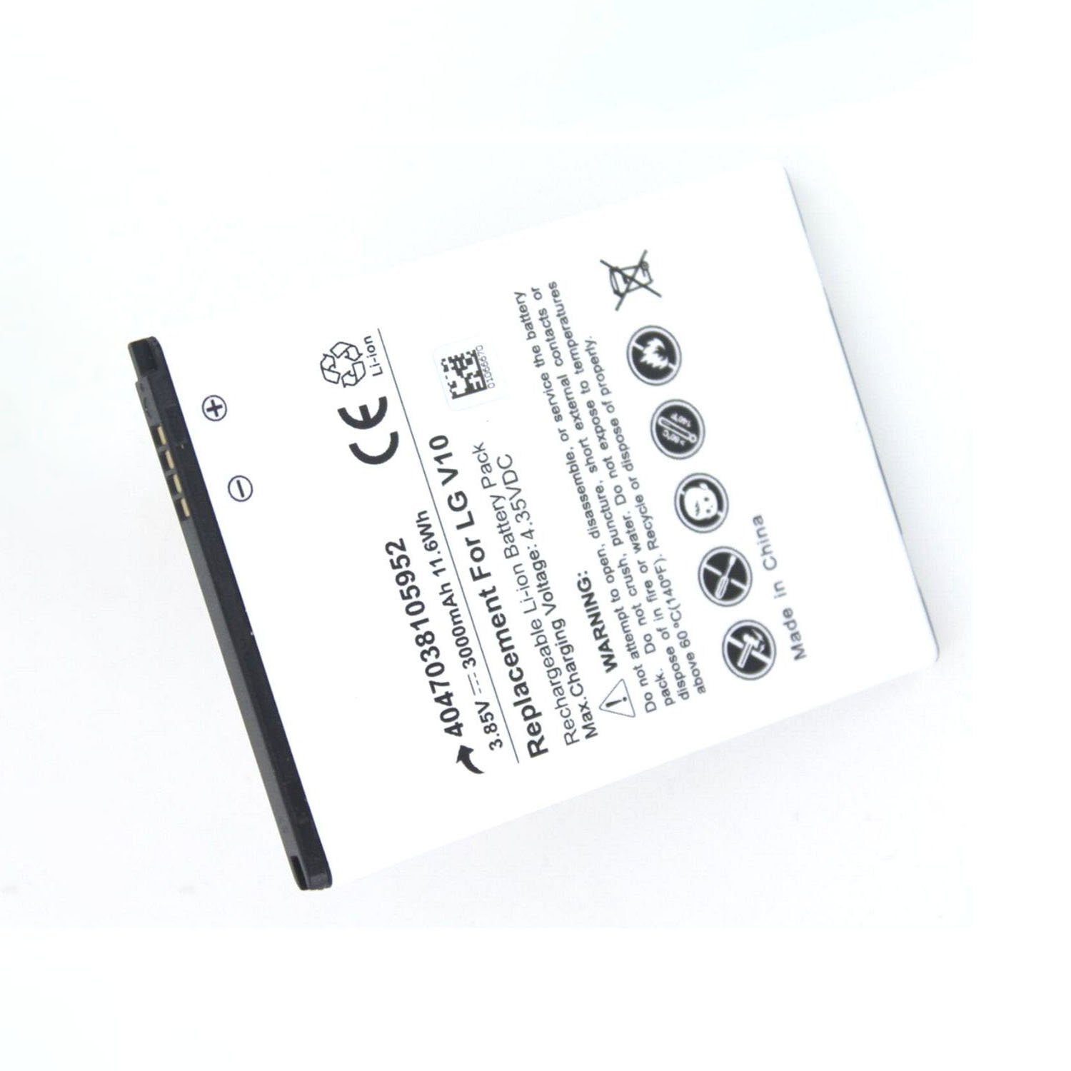 MobiloTec Akku kompatibel mAh Akku mit 2 Electronics LG Stylus 2500 St) (1 Akku