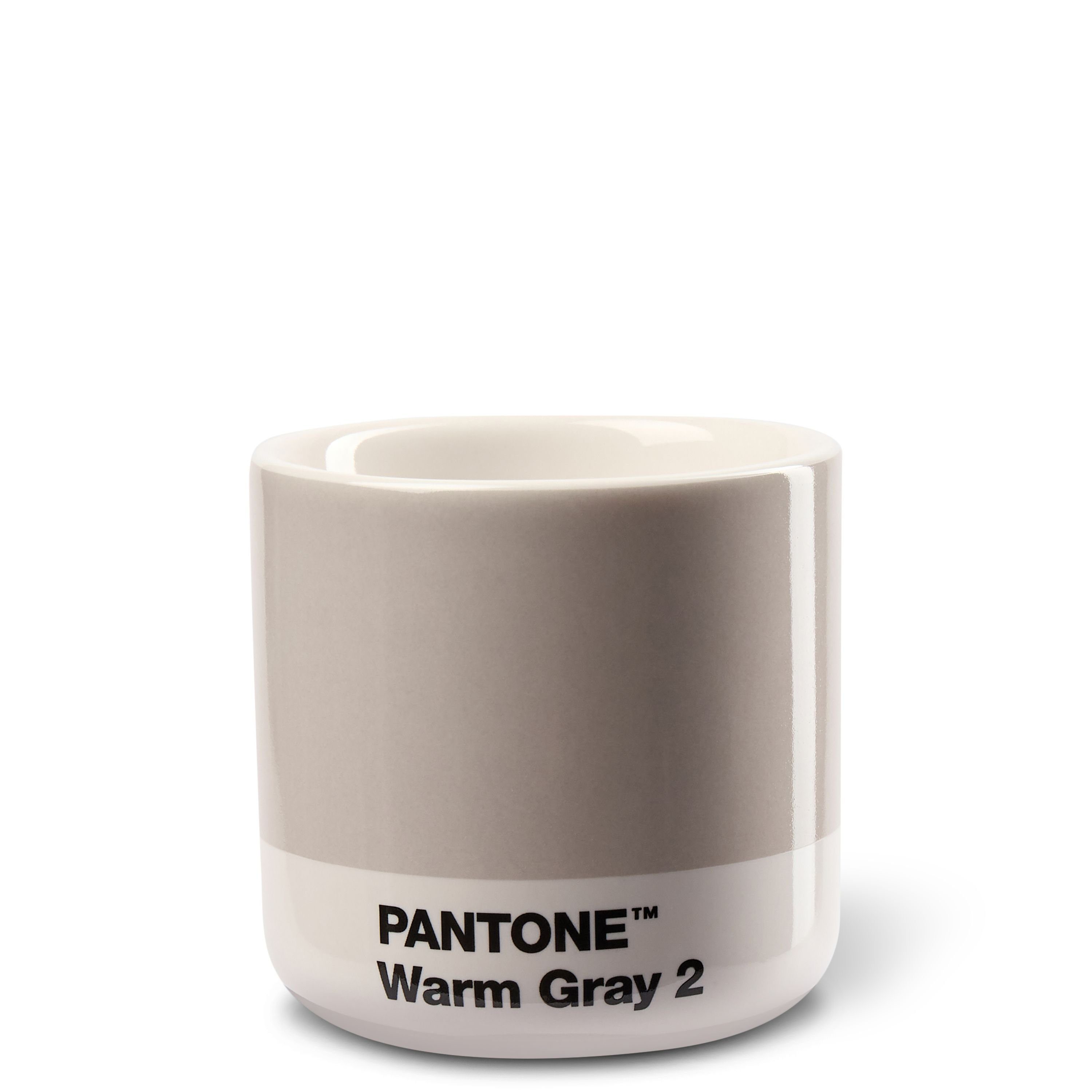 C Thermobecher 2 Warm Porzellan Macchiato PANTONE Gray Kaffeeservice, PANTONE