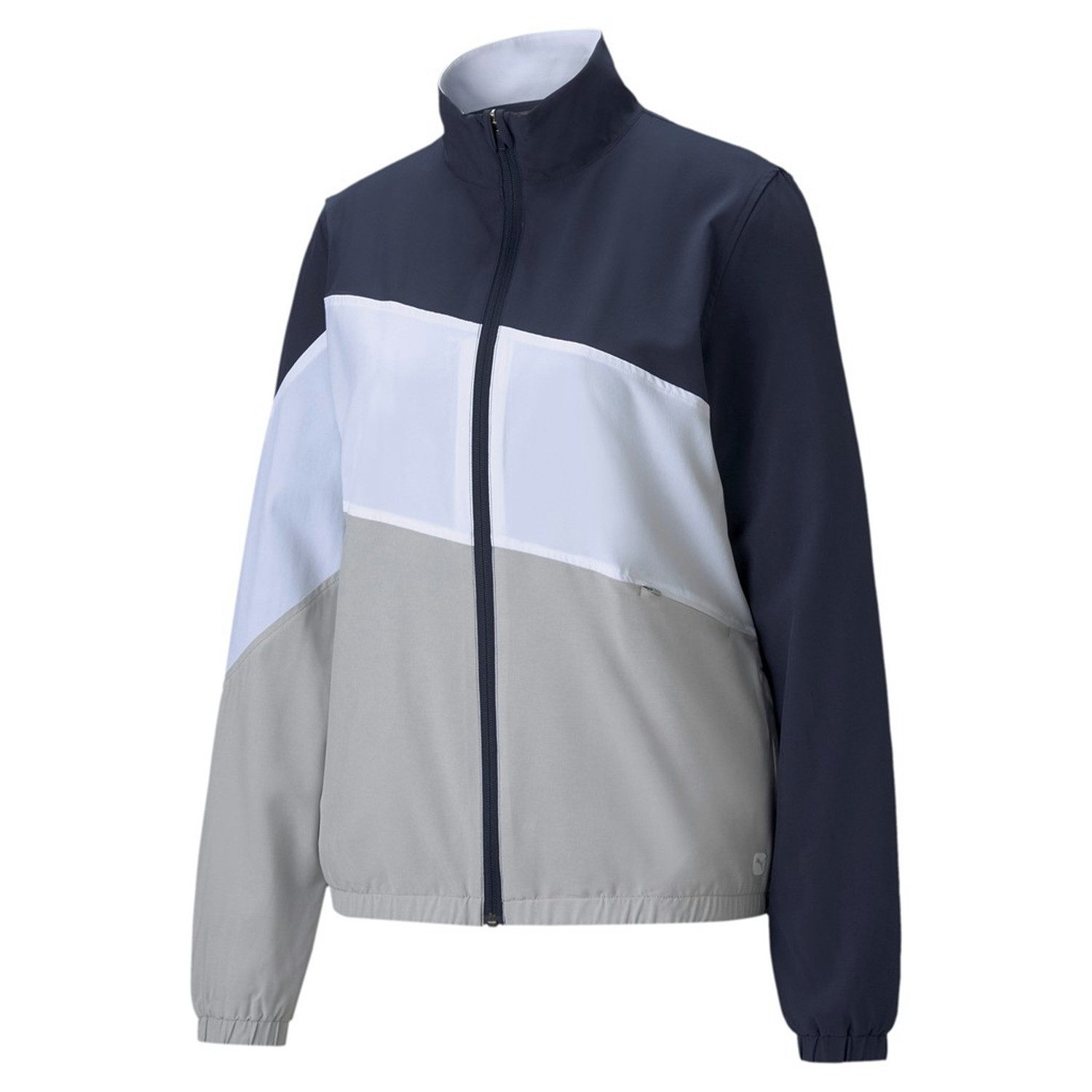 PUMA Sweatjacke Puma Golf Jacke Track Damen Blau/Grau XS