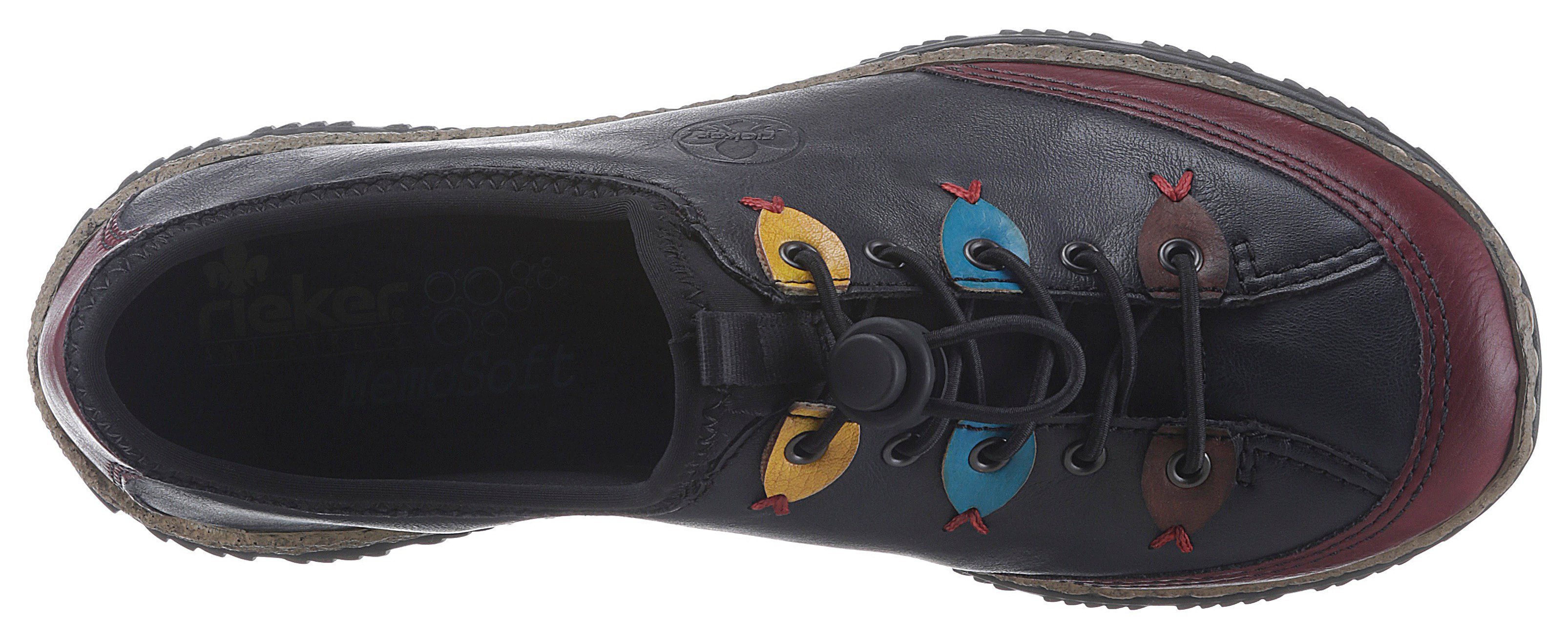 Rieker Slip-On Sneaker Slipper, Schlupfschuh mit sportlichem Schnellverschluß