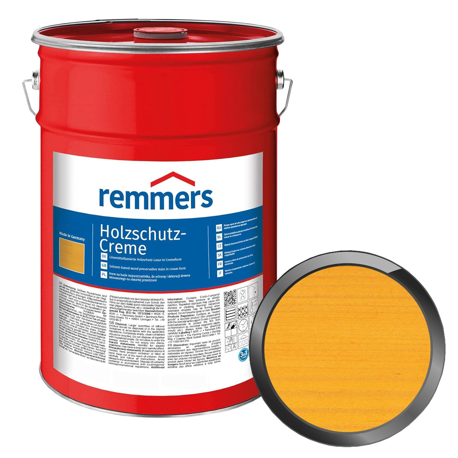 Remmers Holzschutzlasur HOLZSCHUTZ-CREME - 20 LTR