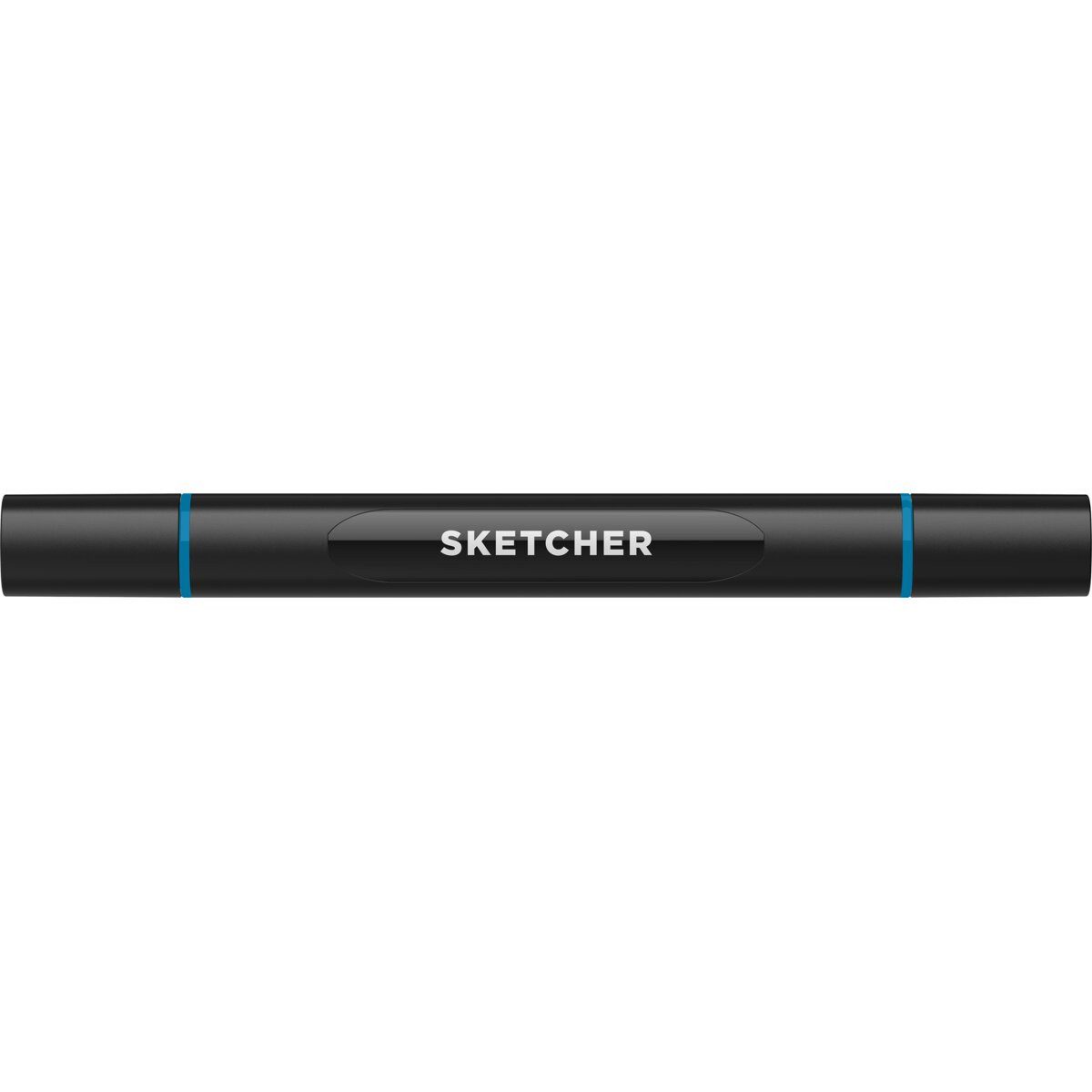 Filzstift Twinmarker Sketcher brush+chisel B 245 brilliantblau.
