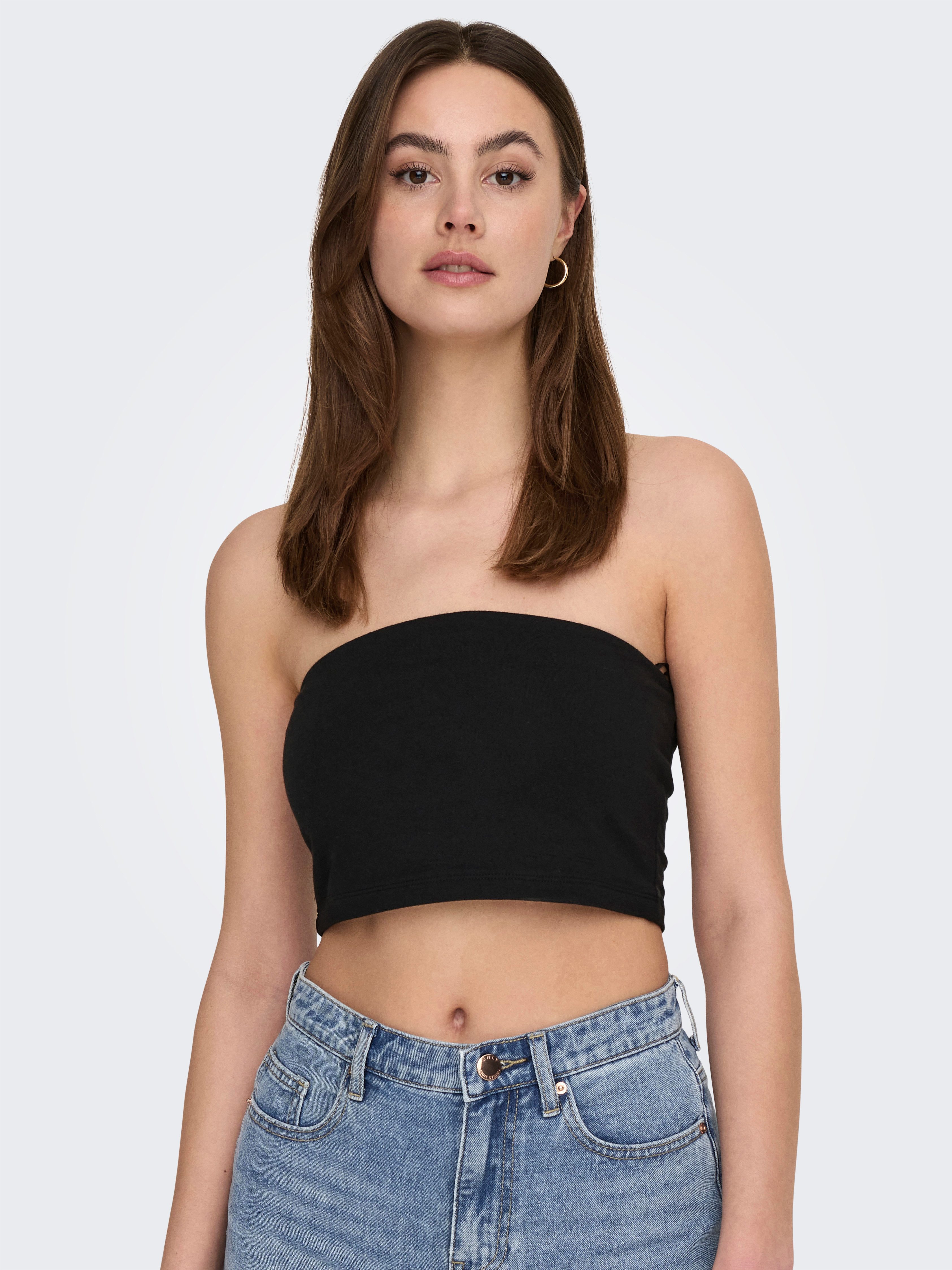 ONLY Crop-Top ONLLIVE LOVE TUBE 2PACK CROP TOP JRS (Packung, 2-tlg) günstig online kaufen