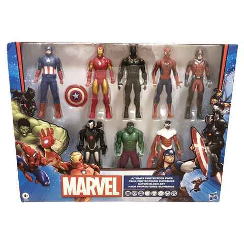 MARVEL Actionfigur Marvel Ultimate Protectors 8 Stück Marvel-Superhelden Spielfiguren, (8-tlg)