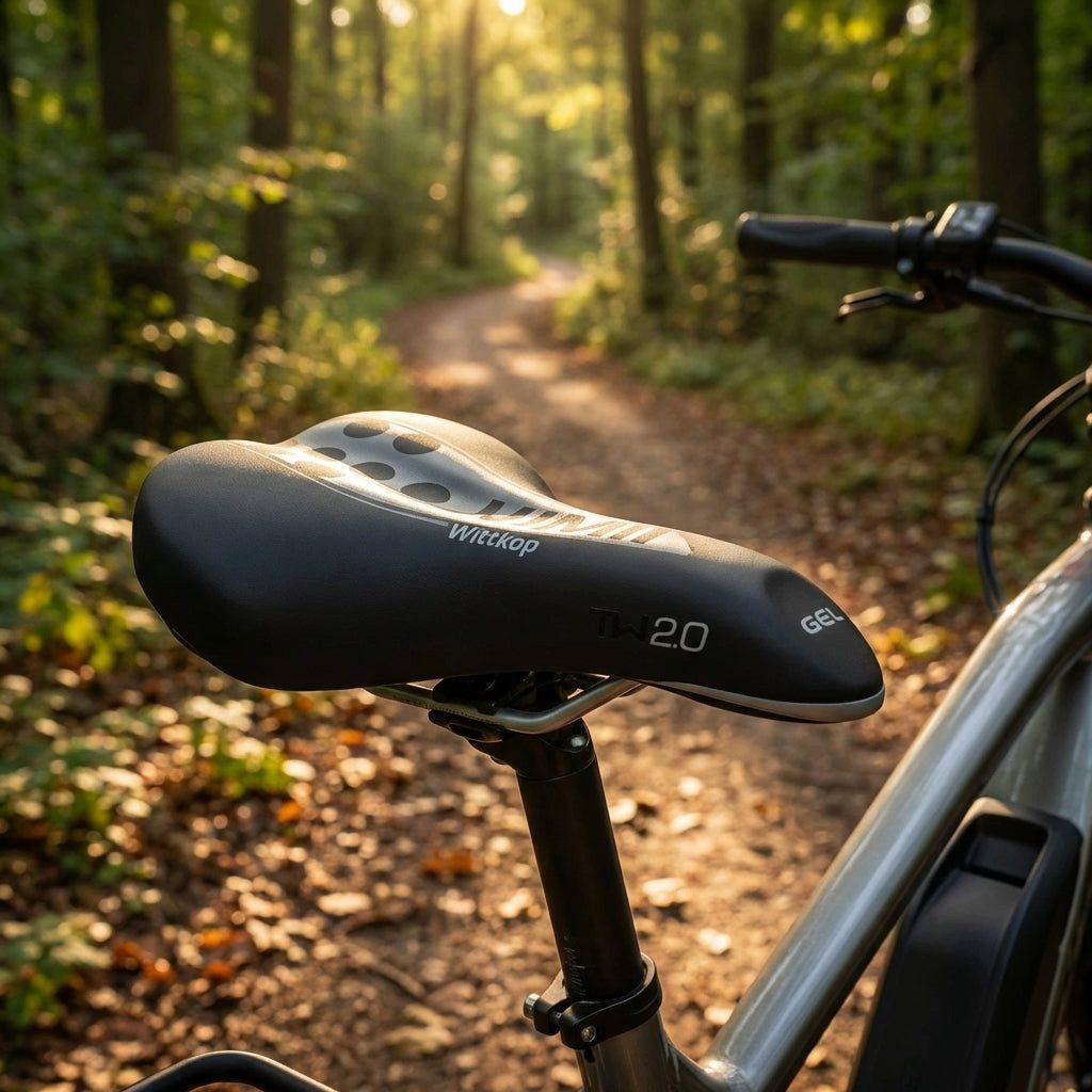 Wittkop Fahrradsattel Wittkop Sättel TWIN 2.0 Trekking Maße: 245x175mm mit Gel Pad ohne Klob
