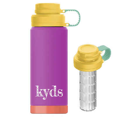 kyds Isolierflasche Trinkflasche, auslaufsicher, BPA-frei, Edelstahl, Inhalt 350ml oder Inhalt 500ml