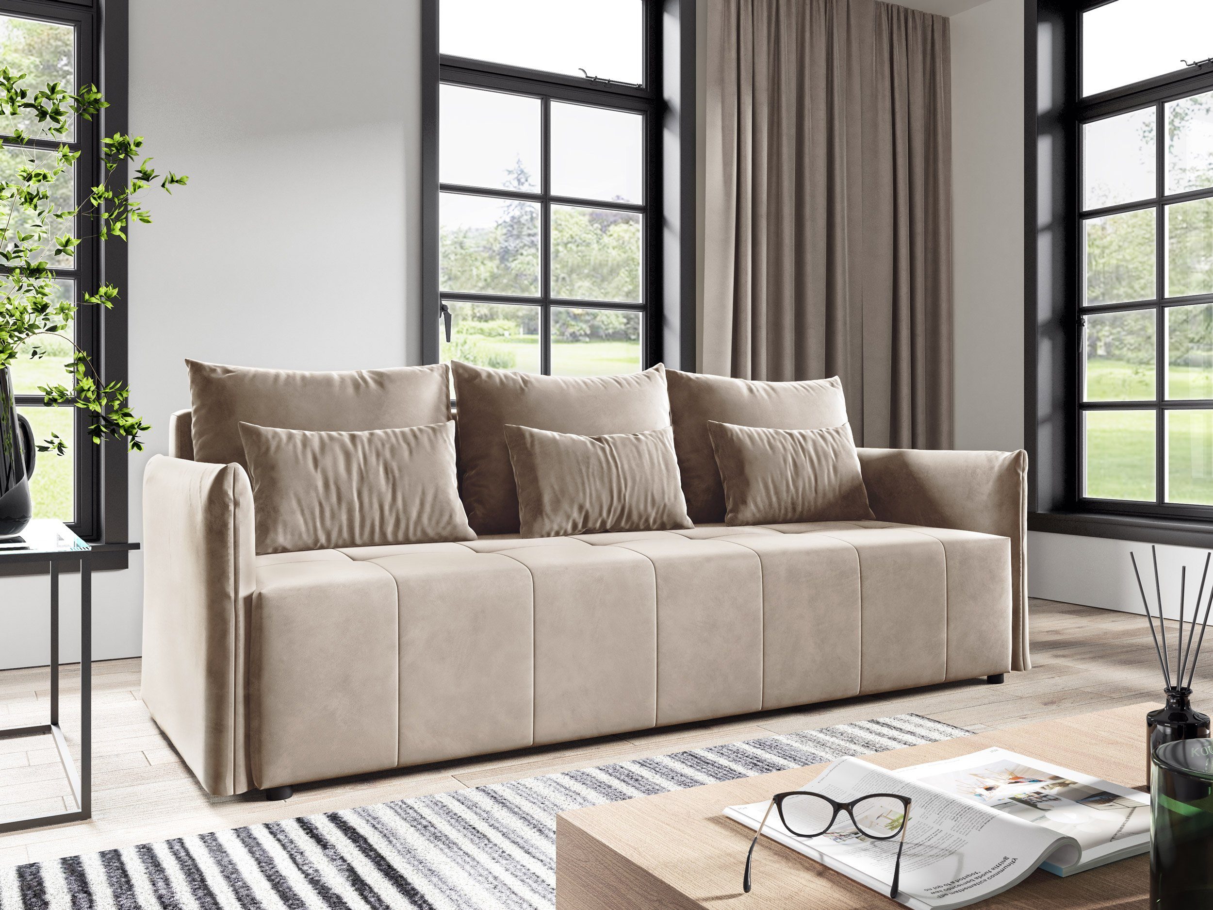 Sofnet Schlafsofa Leno K, mit Schlaffunktion günstig online kaufen