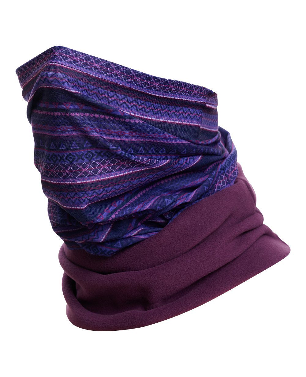 Purple Arius Fleece Hilltop Kopftuch, Fleeceschal Halstuch, Polar Schal mit Schlauchschal,