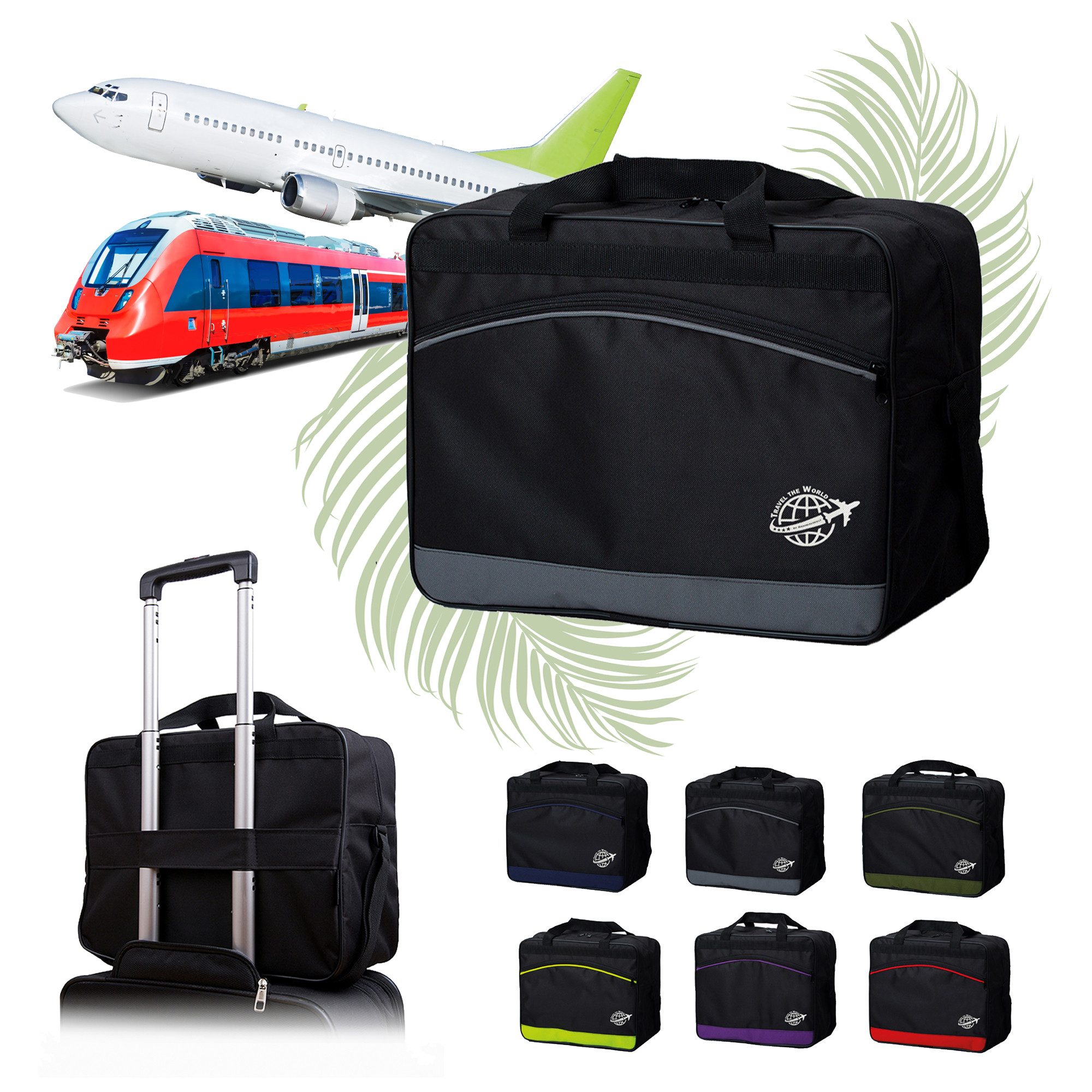BambiniWelt by Rafael K. Reisetasche Handgepäck Boardgepäck Bordcase 40x20x25 40x30x20 Ryanair Wizzair (M1), wasserabweisend